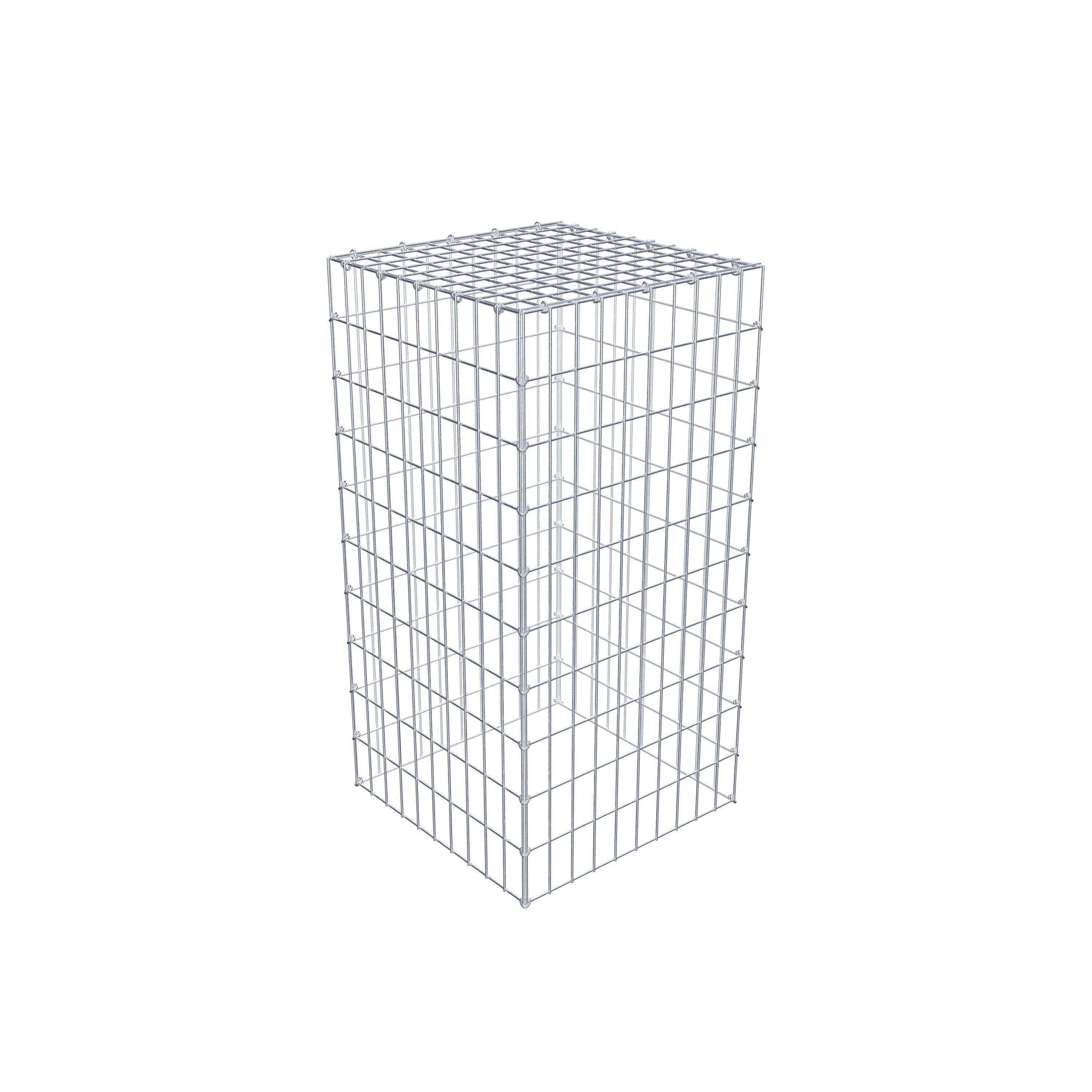 Fourche rapportée type 3 100 cm x 50 cm x 50 cm (L x H x P), mailles 5 cm x 10 cm, anneau C