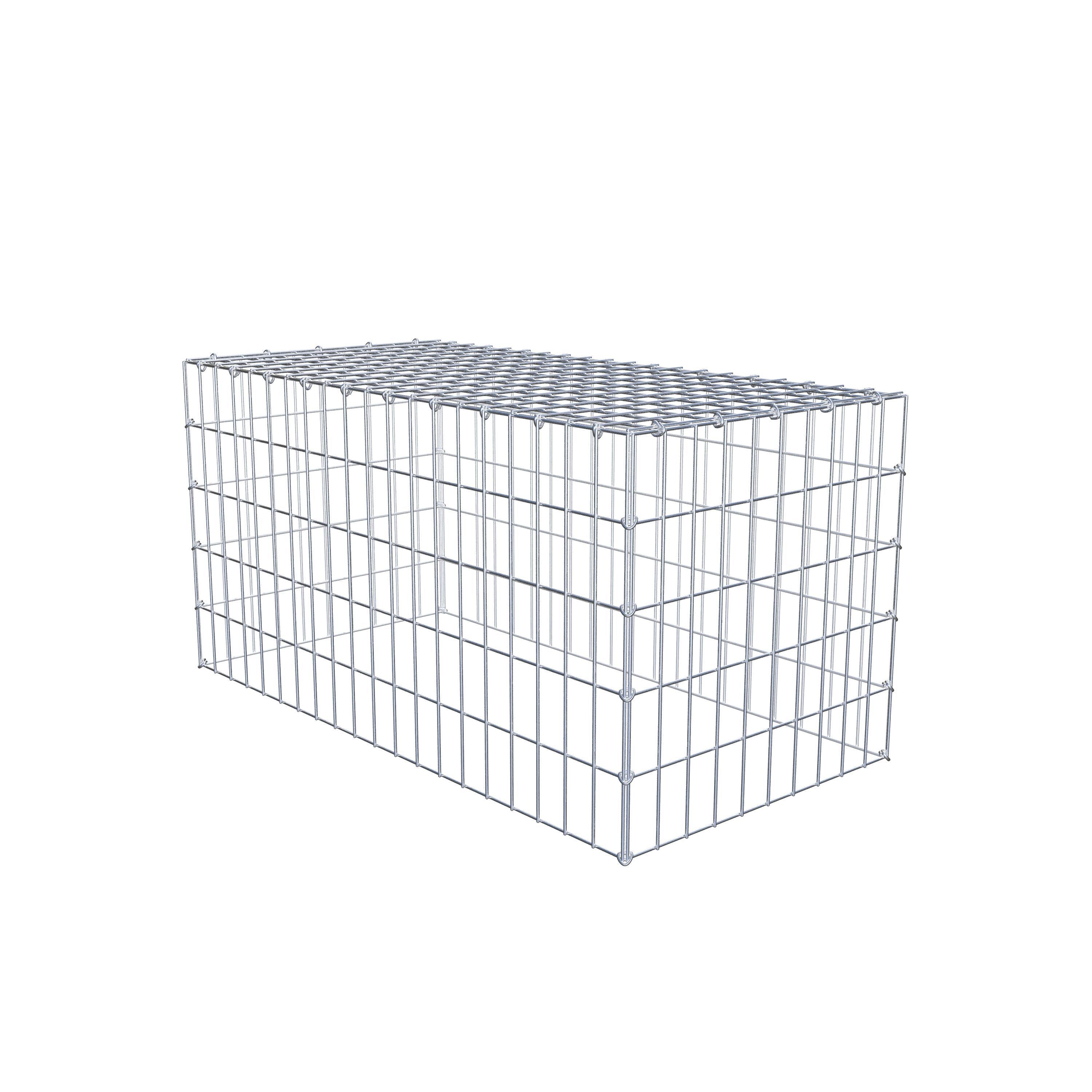 Fourche rapportée type 3 100 cm x 50 cm x 50 cm (L x H x P), mailles 5 cm x 10 cm, anneau C