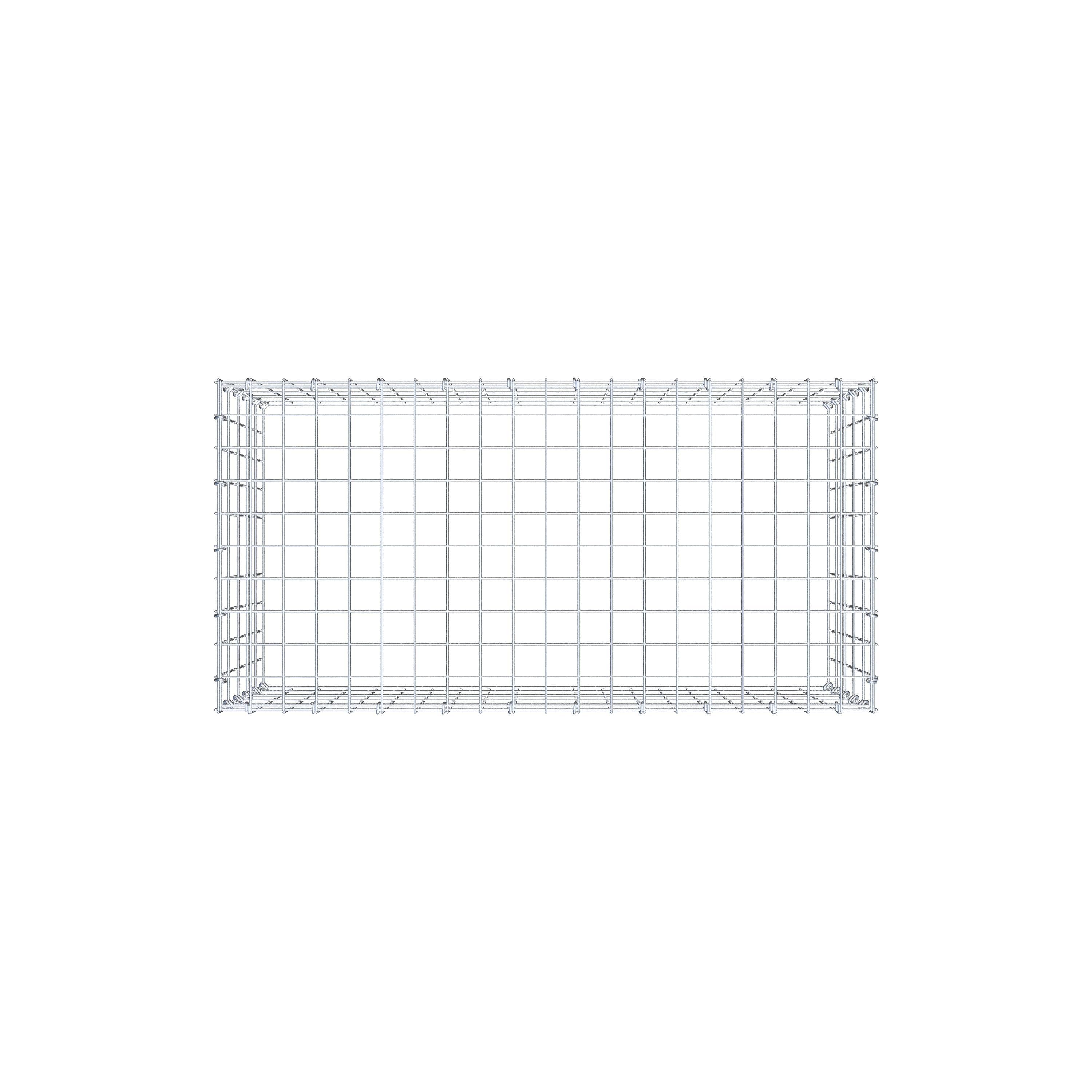 Fourche rapportée type 3 100 cm x 50 cm x 50 cm (L x H x P), mailles 5 cm x 10 cm, anneau C