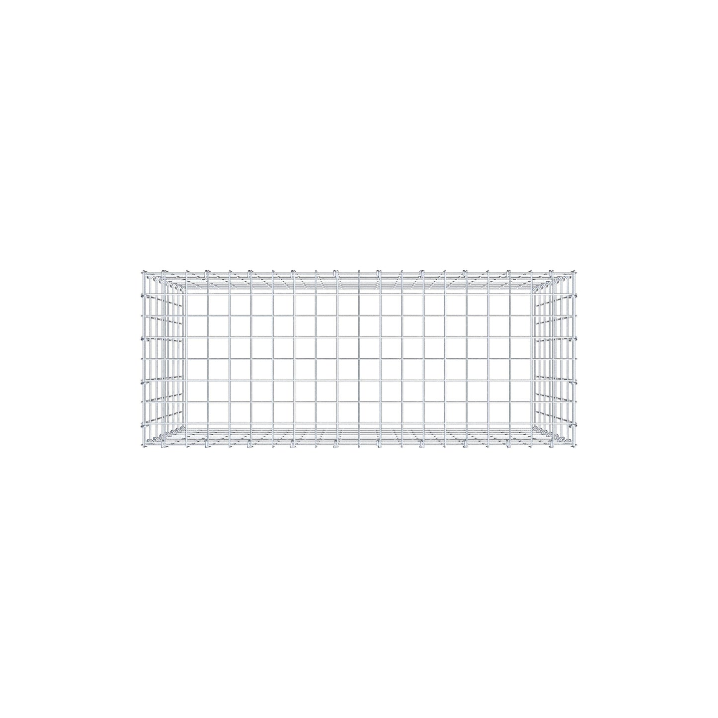 Anbaugabione Typ 3 100 cm x 70 cm x 40 cm (L x H x T), Maschenweite 5 cm x 10 cm, C-Ring