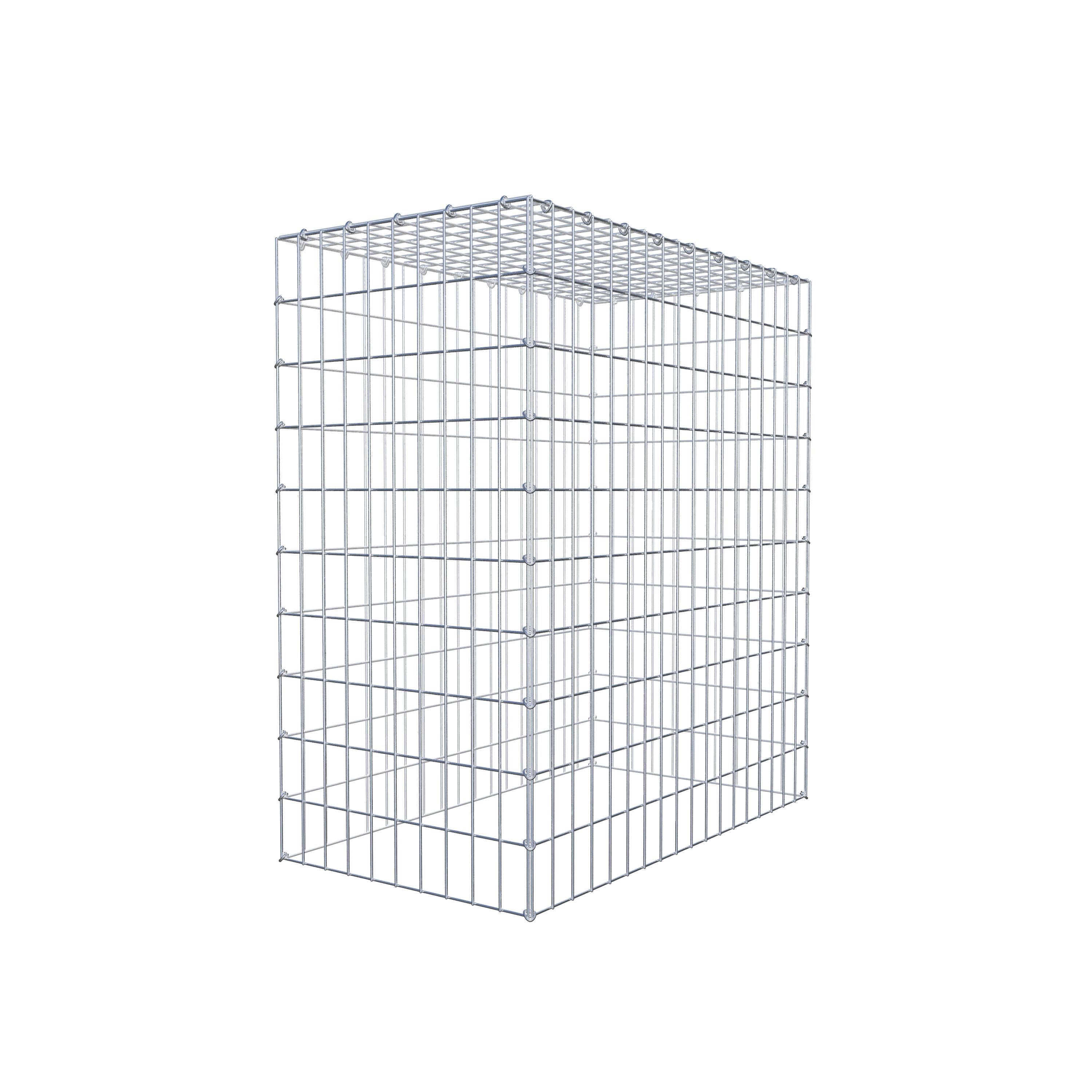 Typ 3 påbyggnadsgabion 100 cm x 90 cm x 50 cm (L x H x D), maskstorlek 5 cm x 10 cm, C-ring