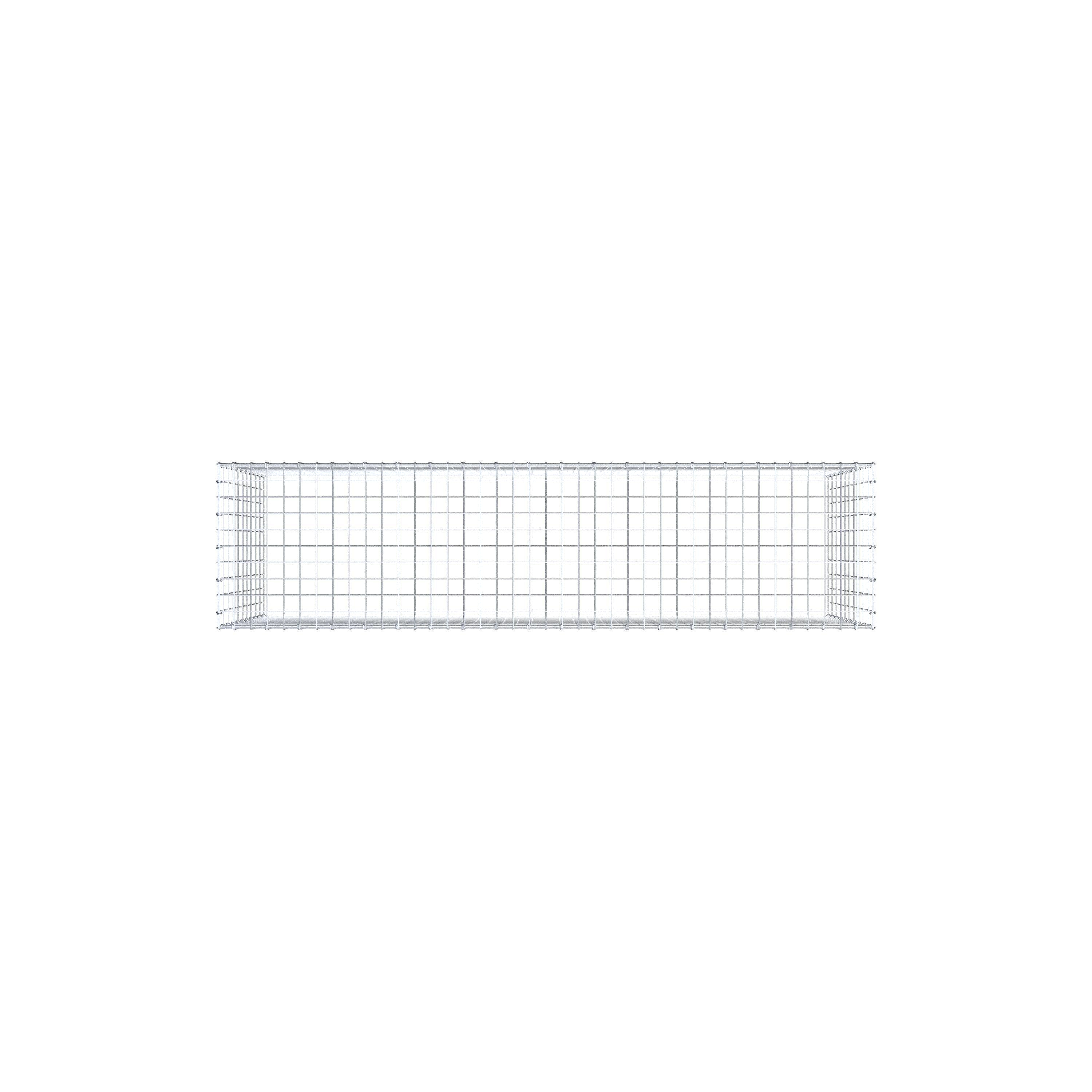 Gabião Tipo 3 200 cm x 100 cm x 50 cm (C x A x P), malhagem 5 cm x 10 cm, anel C