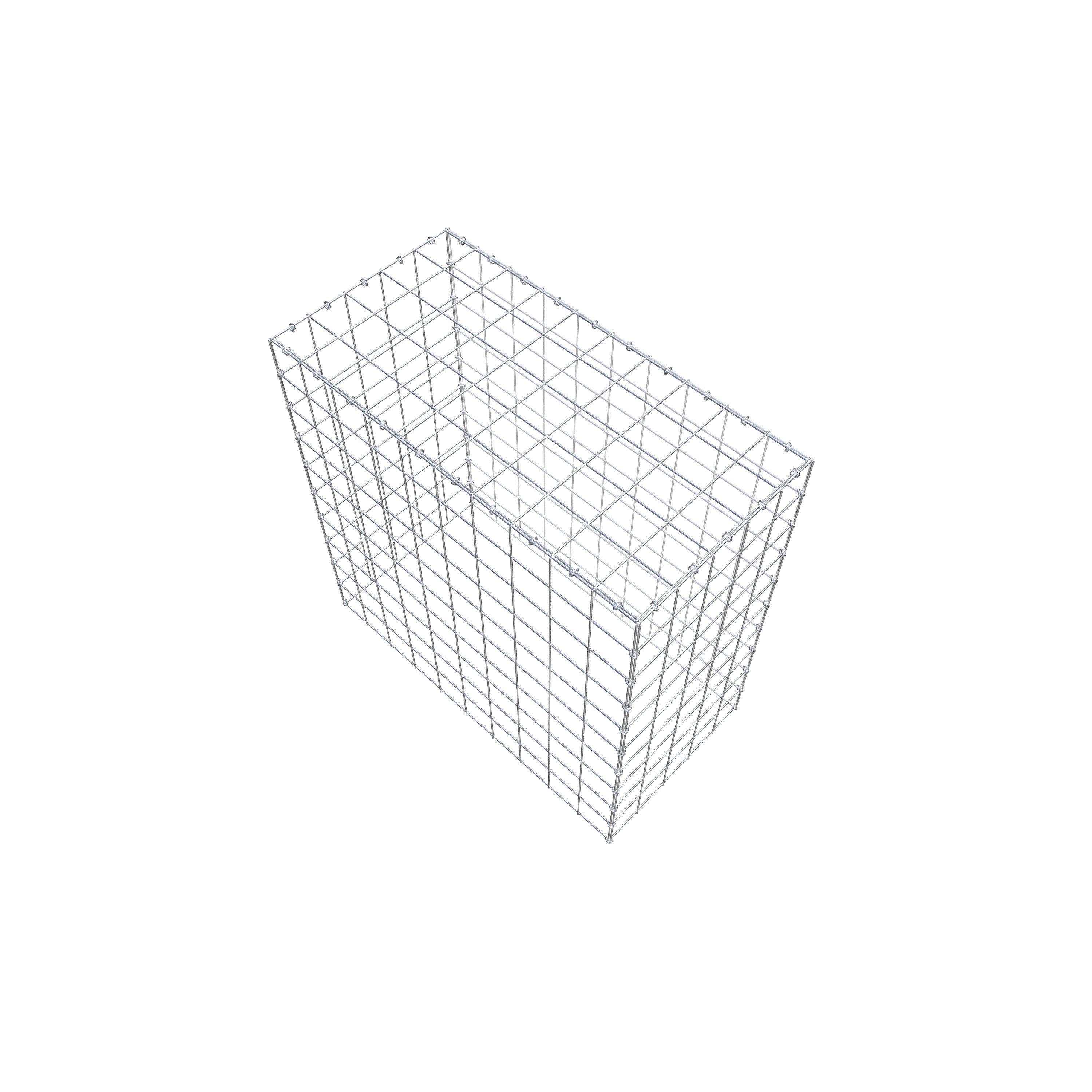 Mounted gabion type 3 100 cm x 100 cm x 50 cm (L x H x D), mesh size 10 cm x 10 cm, C-ring