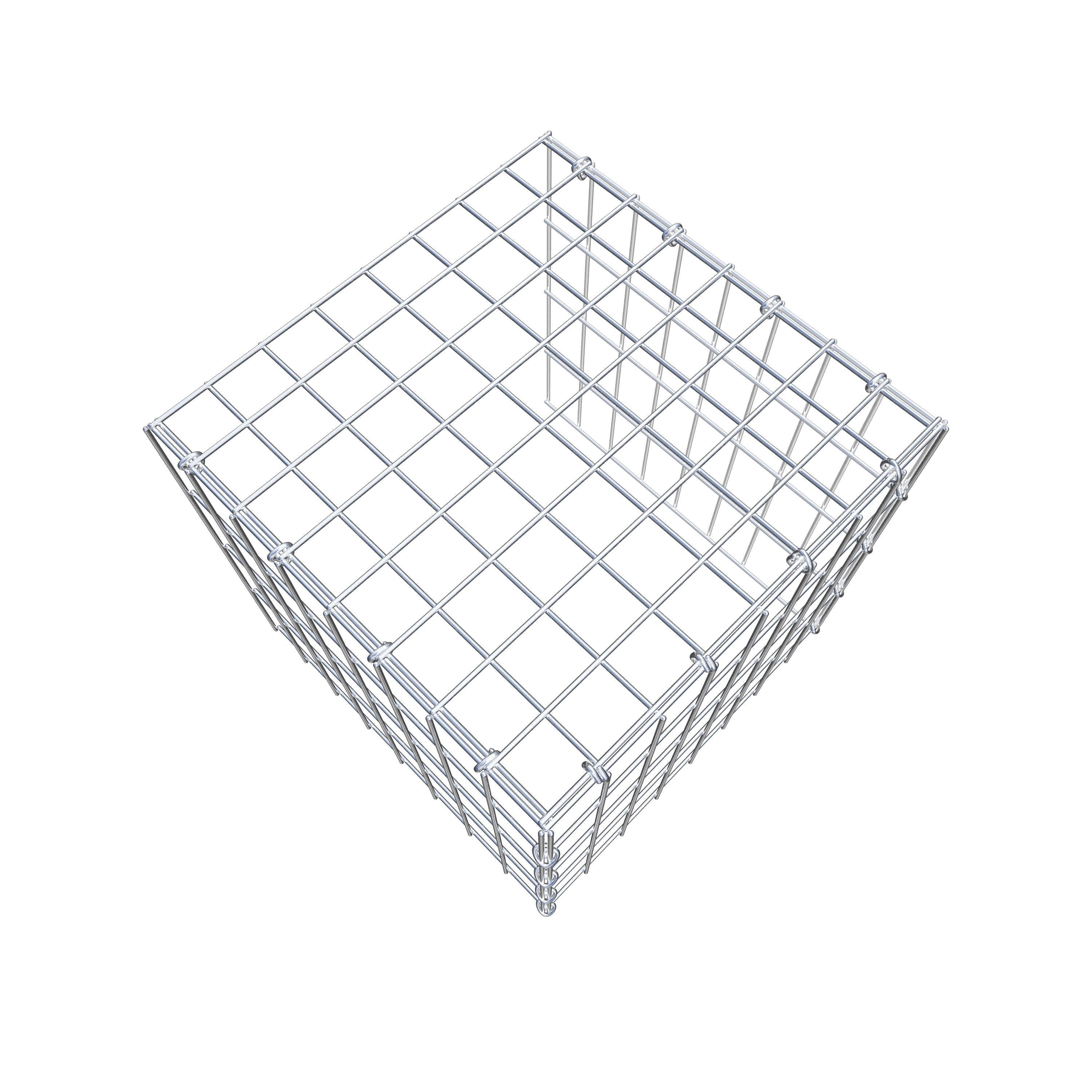 Gavión adicional tipo 4 40 cm x 40 cm x 40 cm (L x A x P), malla 5 cm x 10 cm, anillo en C