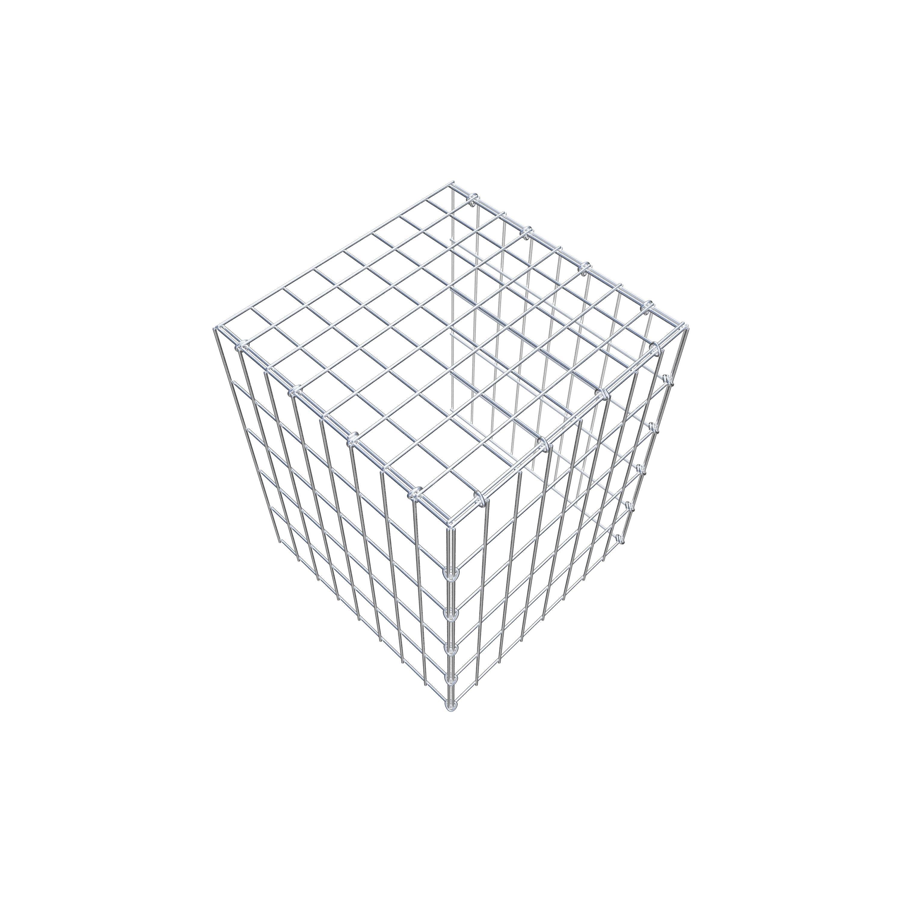 Mounted gabion type 4 50 cm x 40 cm x 40 cm (L x H x D), mesh size 5 cm x 10 cm, C-ring