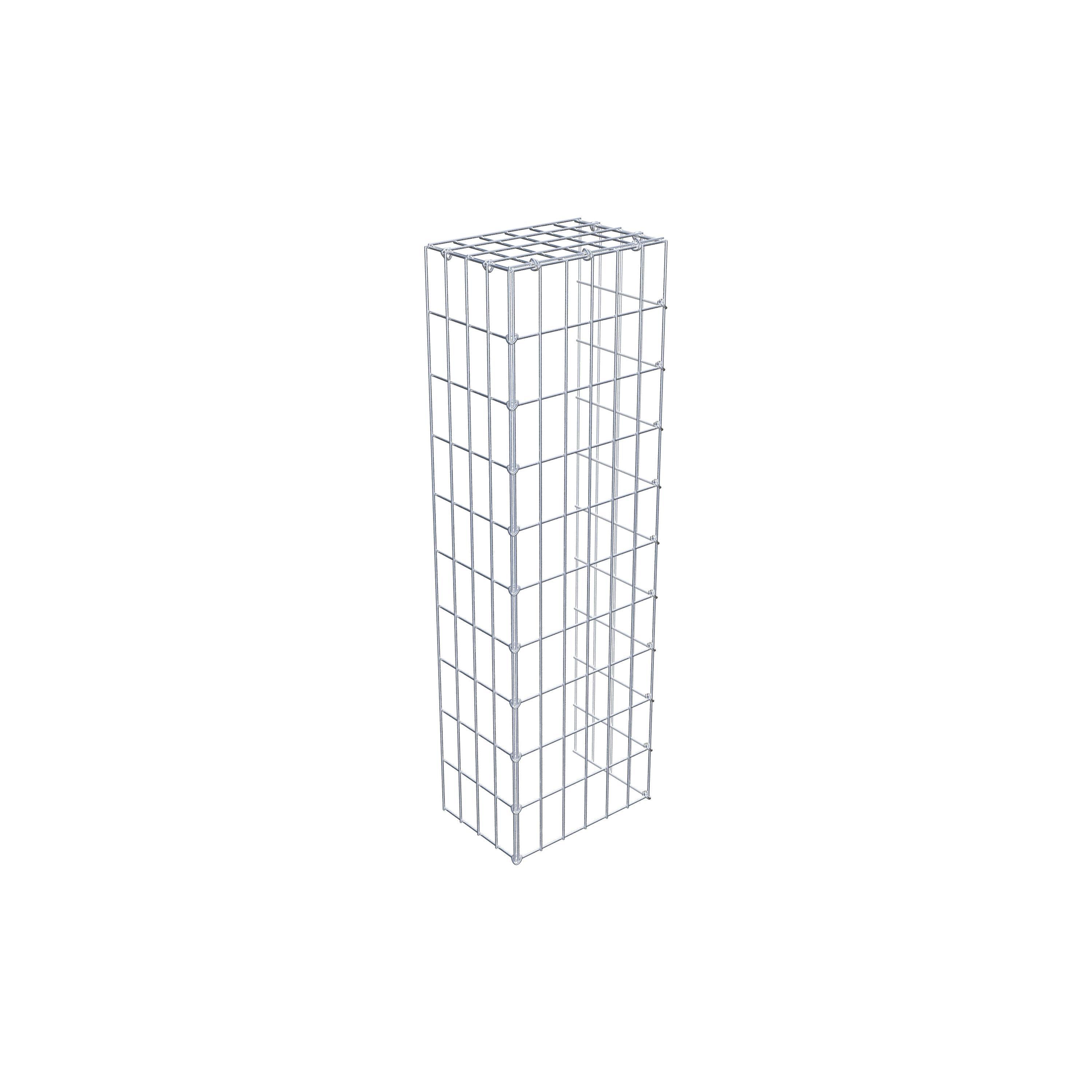 Gabião Tipo 4 100 cm x 20 cm x 30 cm (C x A x P), malhagem 5 cm x 10 cm, anel C