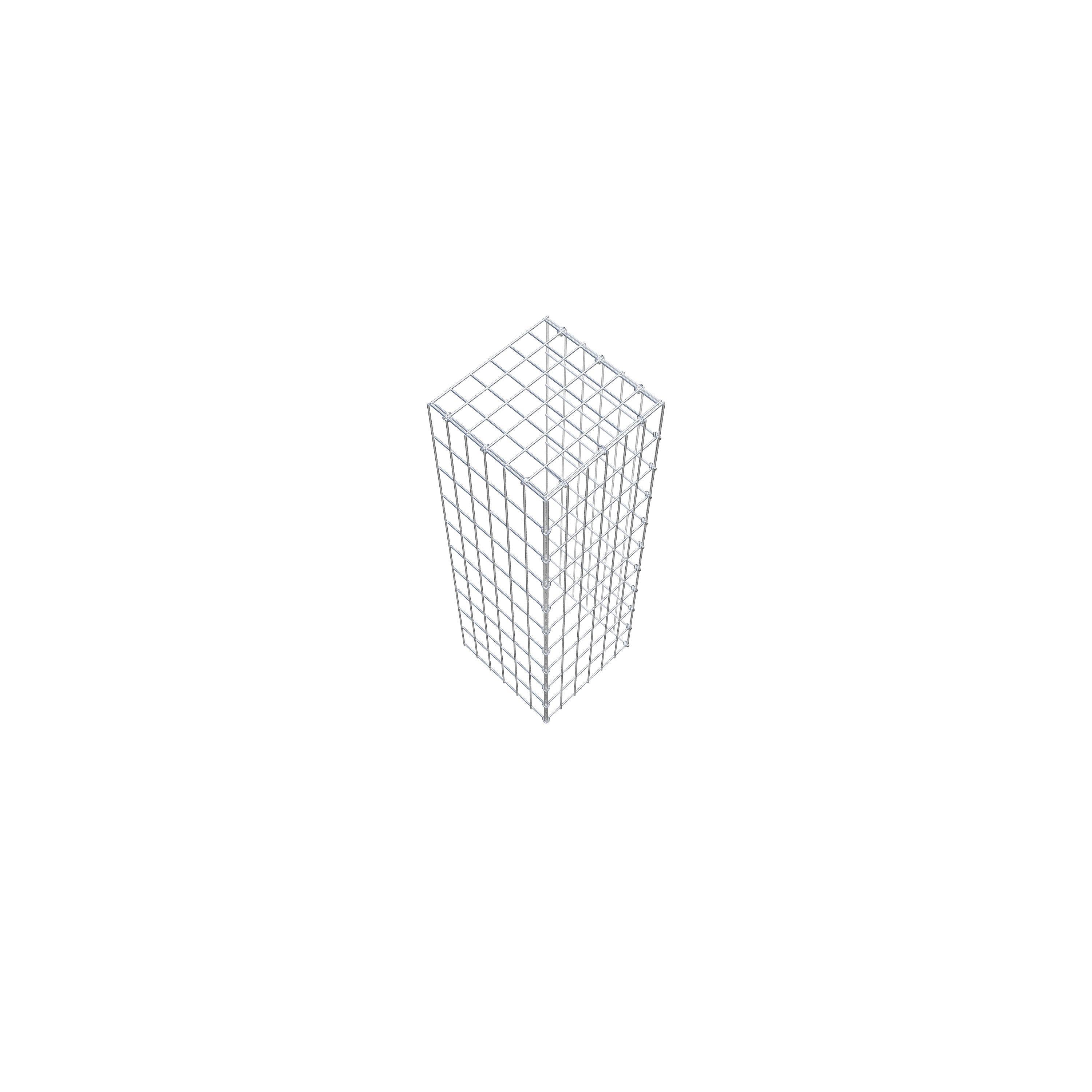 Gabião Tipo 4 100 cm x 30 cm x 30 cm (C x A x P), malhagem 5 cm x 10 cm, anel C