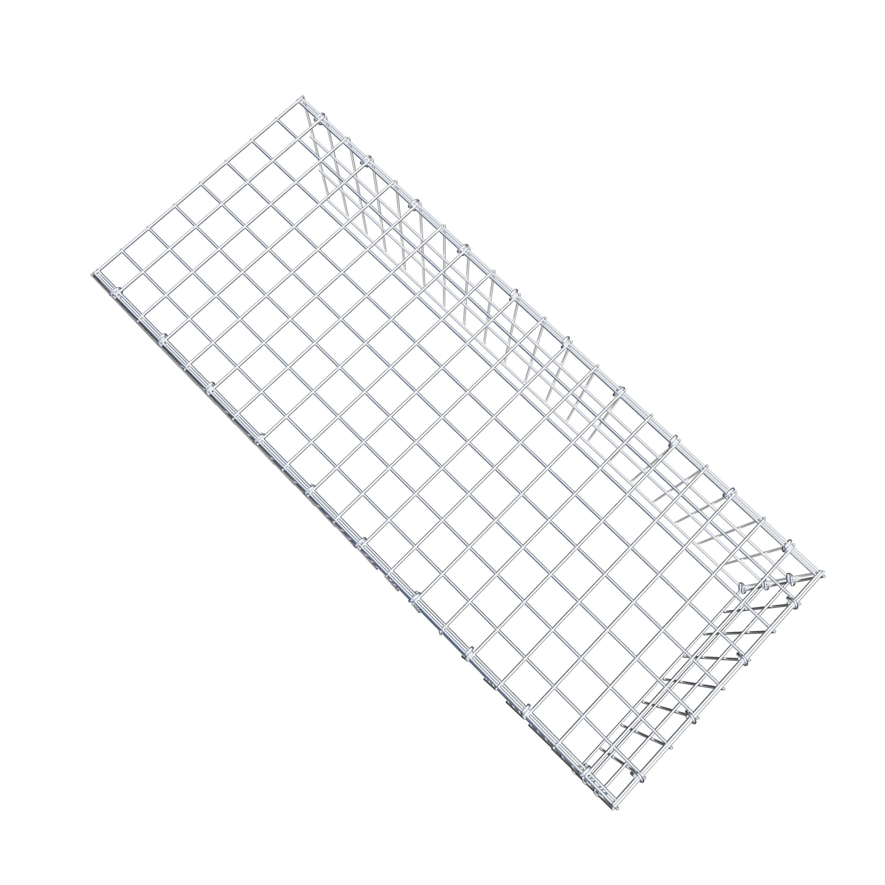 Fourche rapportée type 4 100 cm x 30 cm x 40 cm (L x H x P), mailles 5 cm x 10 cm, anneau en C