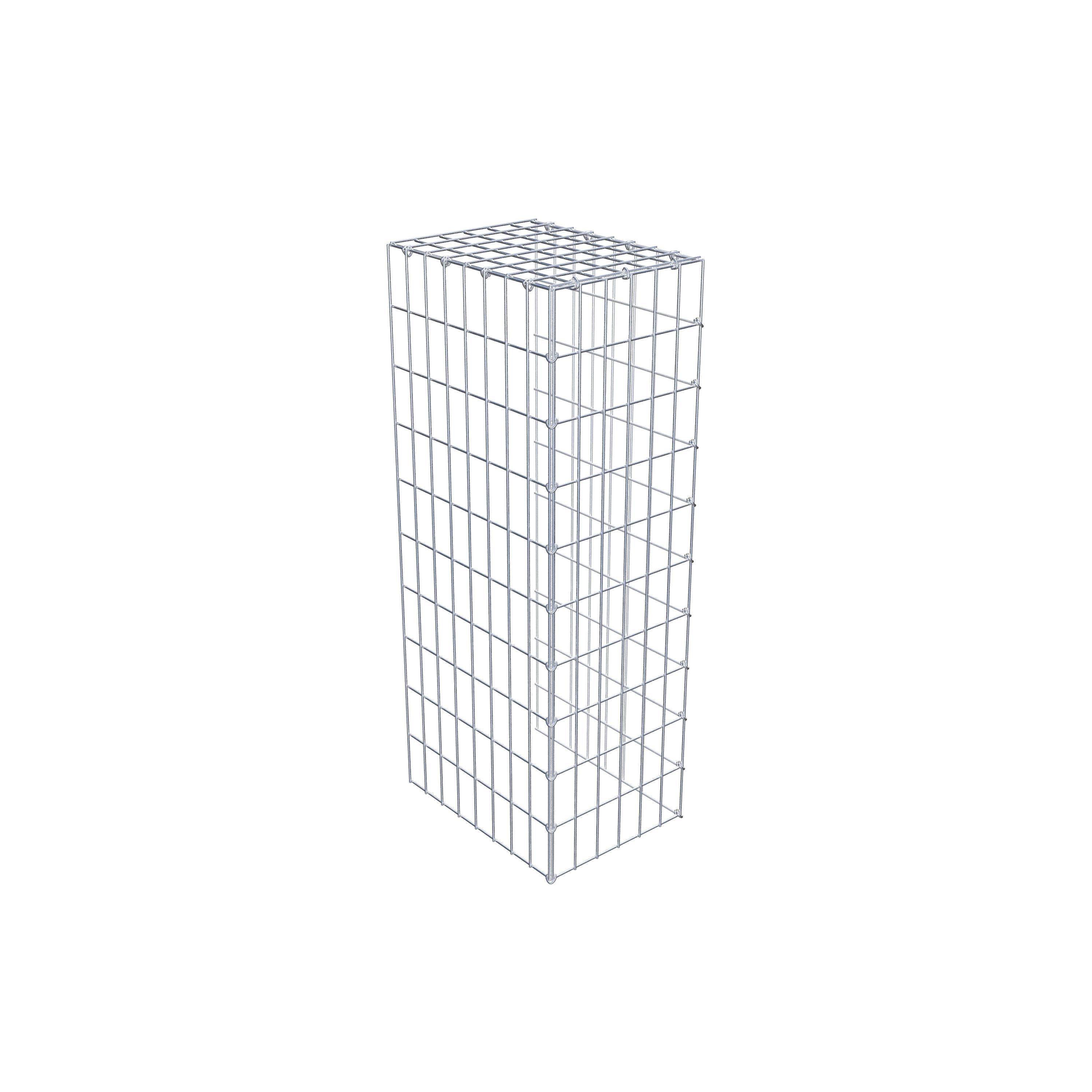 Gabião Tipo 4 100 cm x 40 cm x 30 cm (C x A x P), malhagem 5 cm x 10 cm, anel C