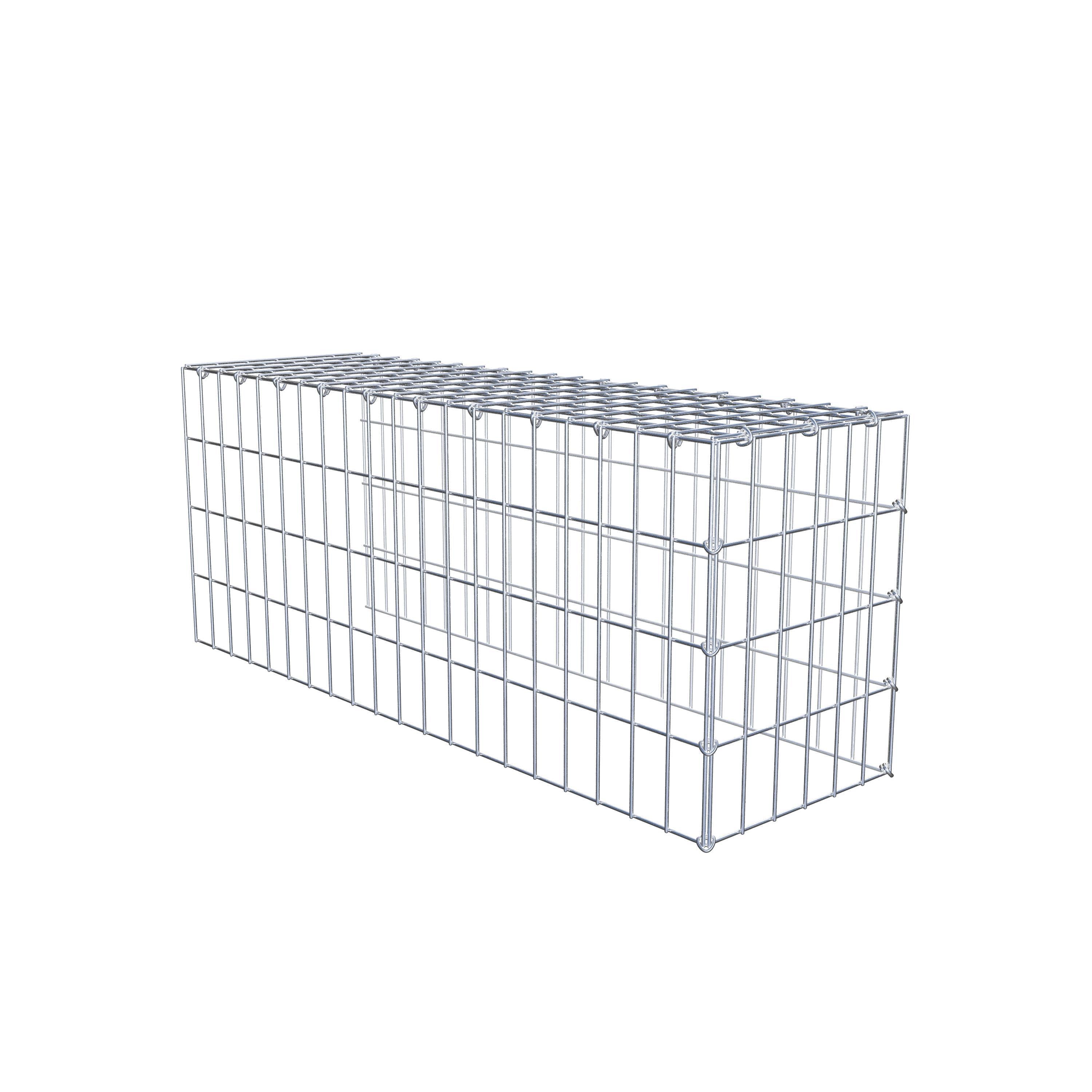 Gabião Tipo 4 100 cm x 40 cm x 30 cm (C x A x P), malhagem 5 cm x 10 cm, anel C