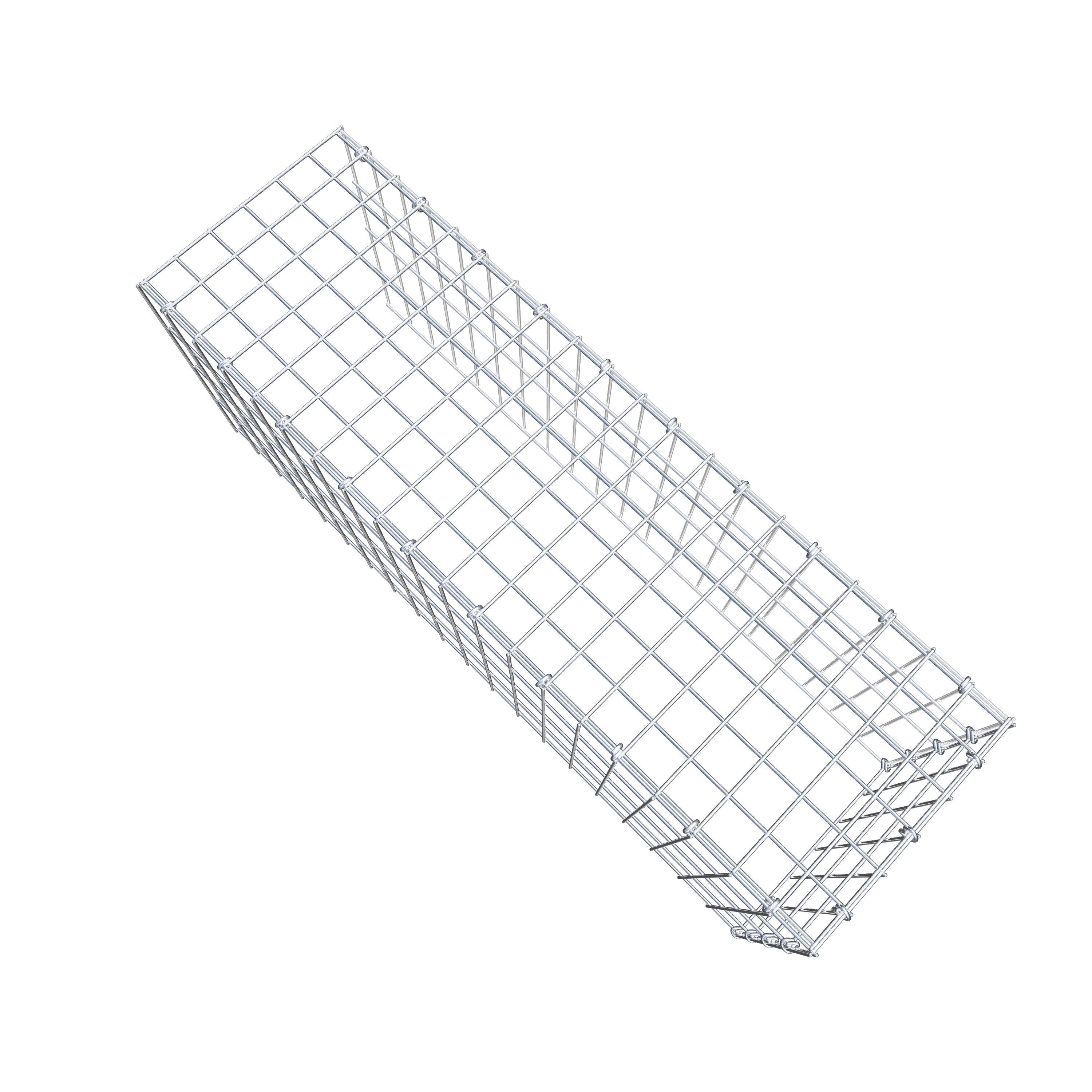 Gabião Tipo 4 100 cm x 40 cm x 30 cm (C x A x P), malhagem 5 cm x 10 cm, anel C