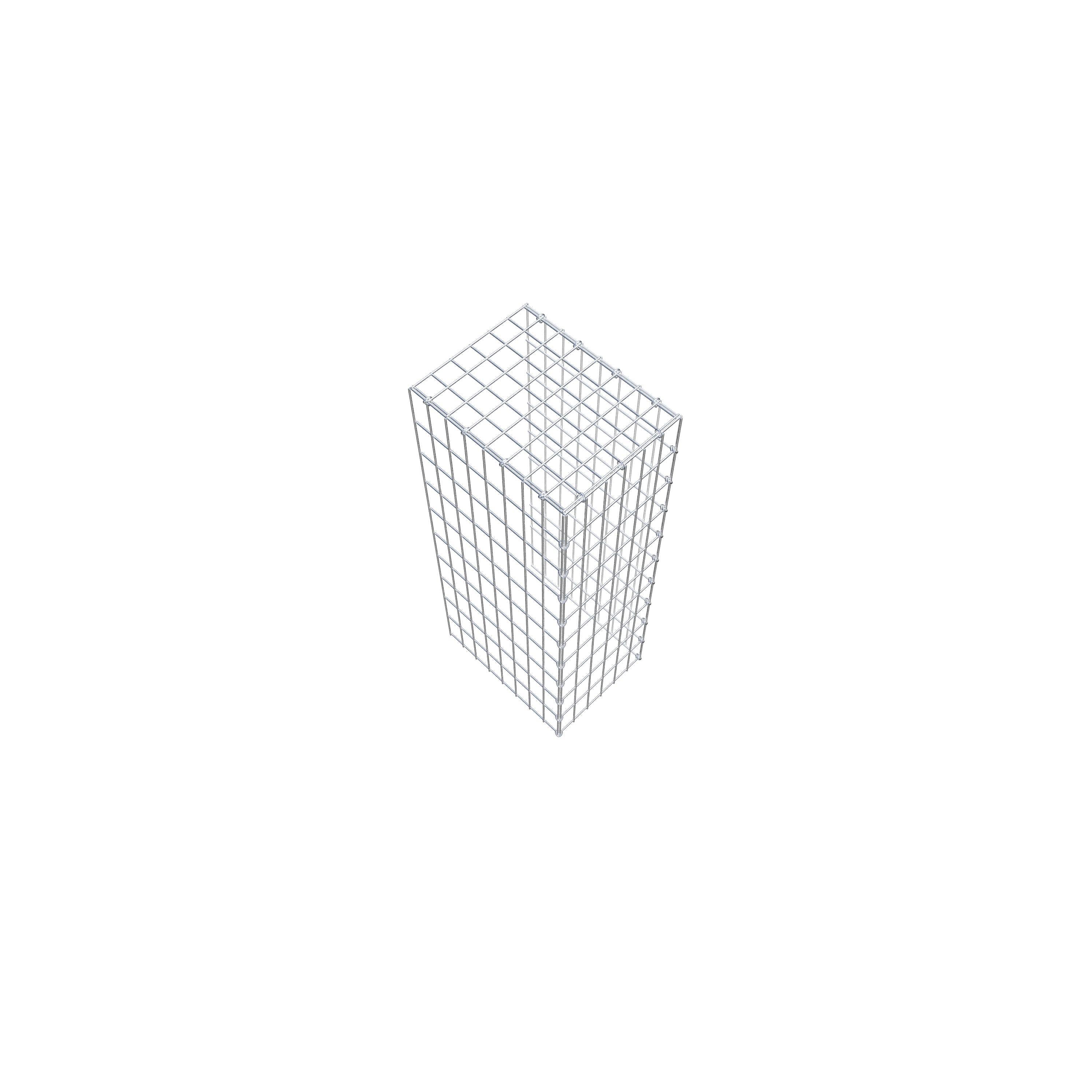 Gabião Tipo 4 100 cm x 40 cm x 30 cm (C x A x P), malhagem 5 cm x 10 cm, anel C
