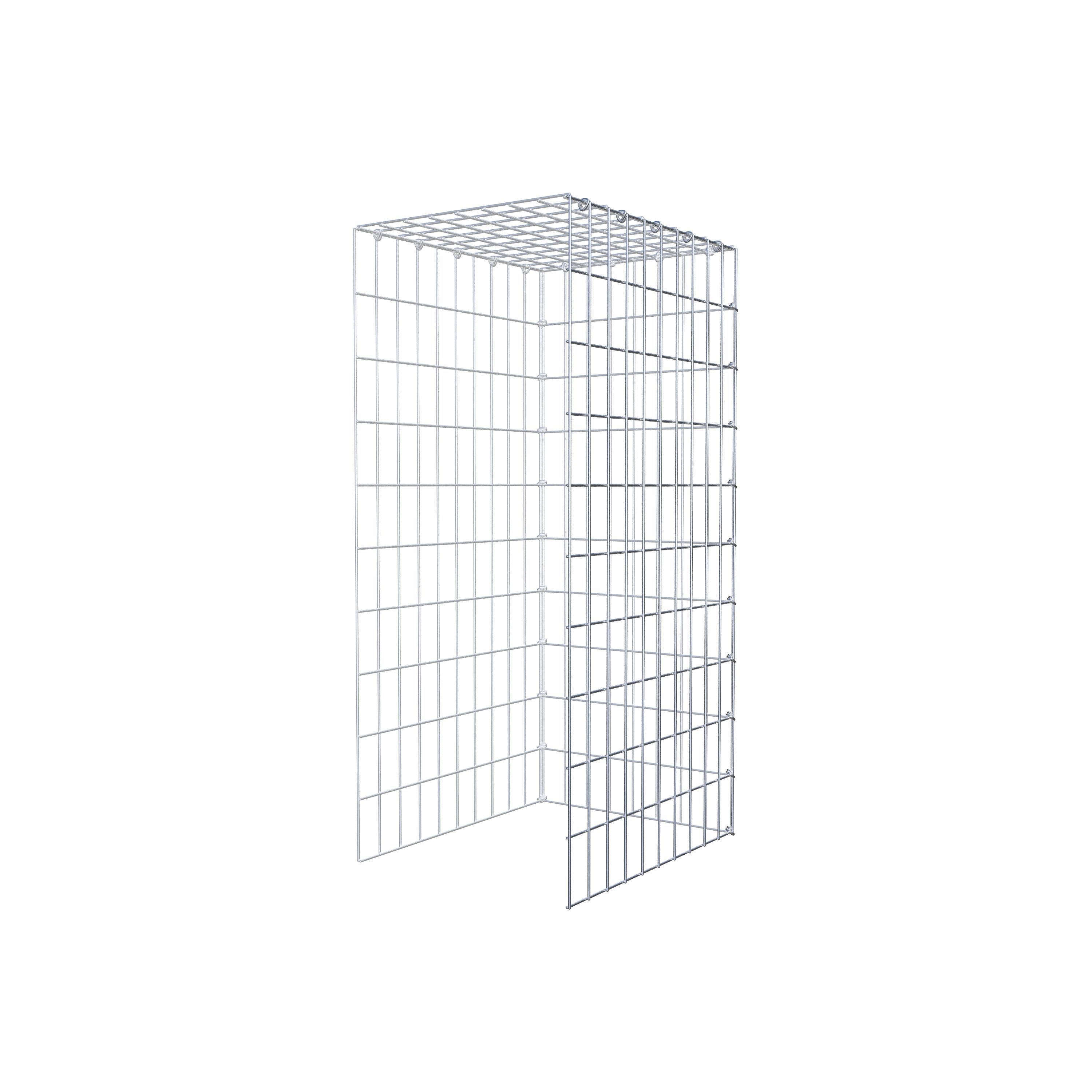 Fourche rapportée type 4 100 cm x 50 cm x 40 cm (L x H x P), mailles 5 cm x 10 cm, anneau C