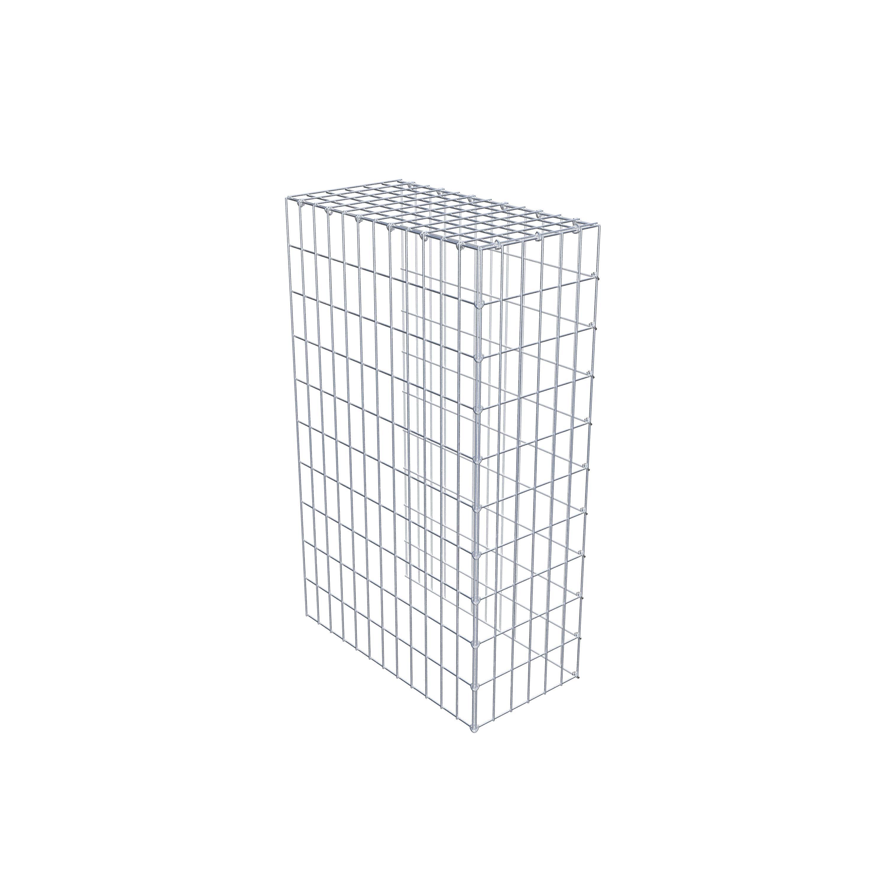 Gavión complementario de tipo 4 100 cm x 60 cm x 30 cm (L x A x P), malla 5 cm x 10 cm, anillo en C