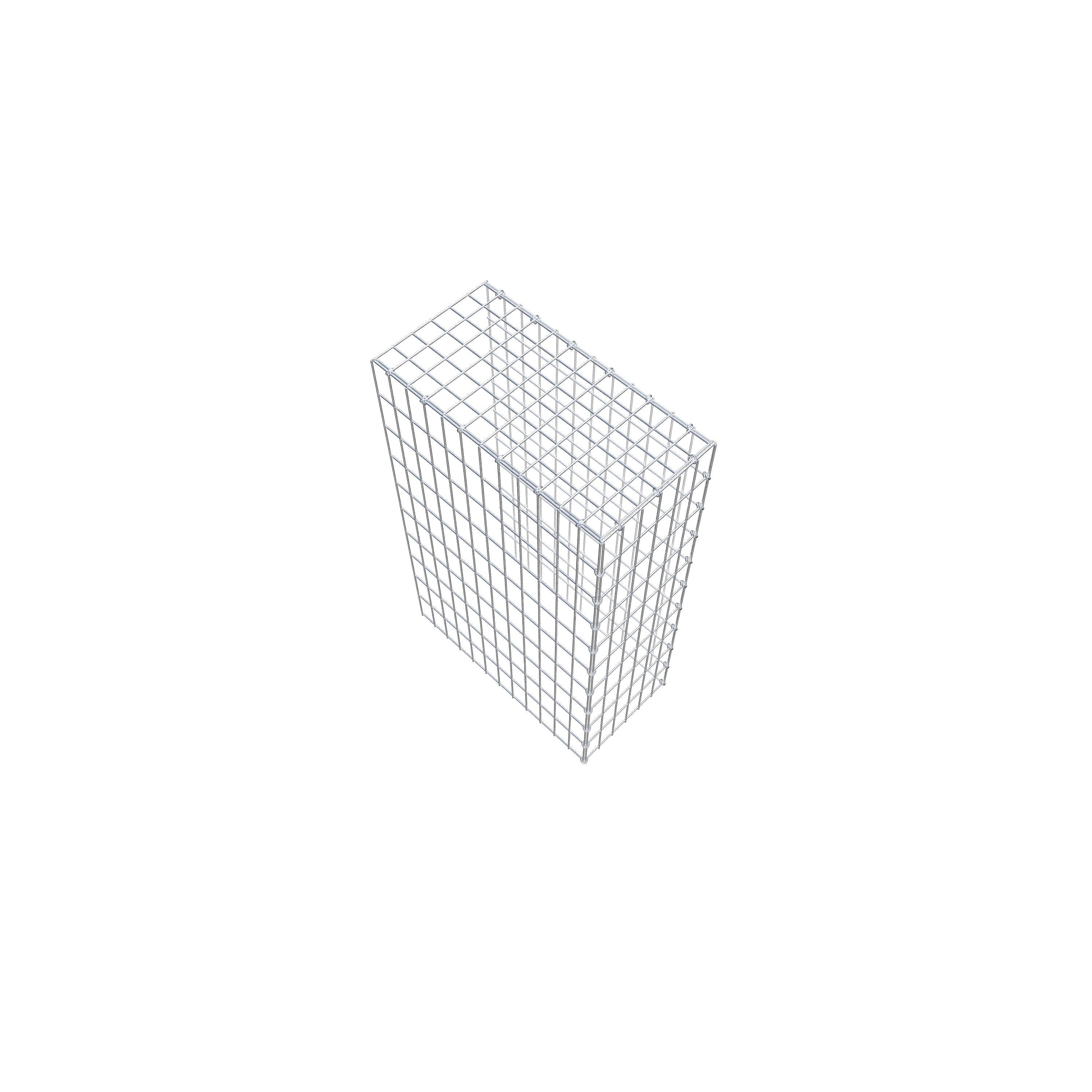 Gavión complementario de tipo 4 100 cm x 60 cm x 30 cm (L x A x P), malla 5 cm x 10 cm, anillo en C