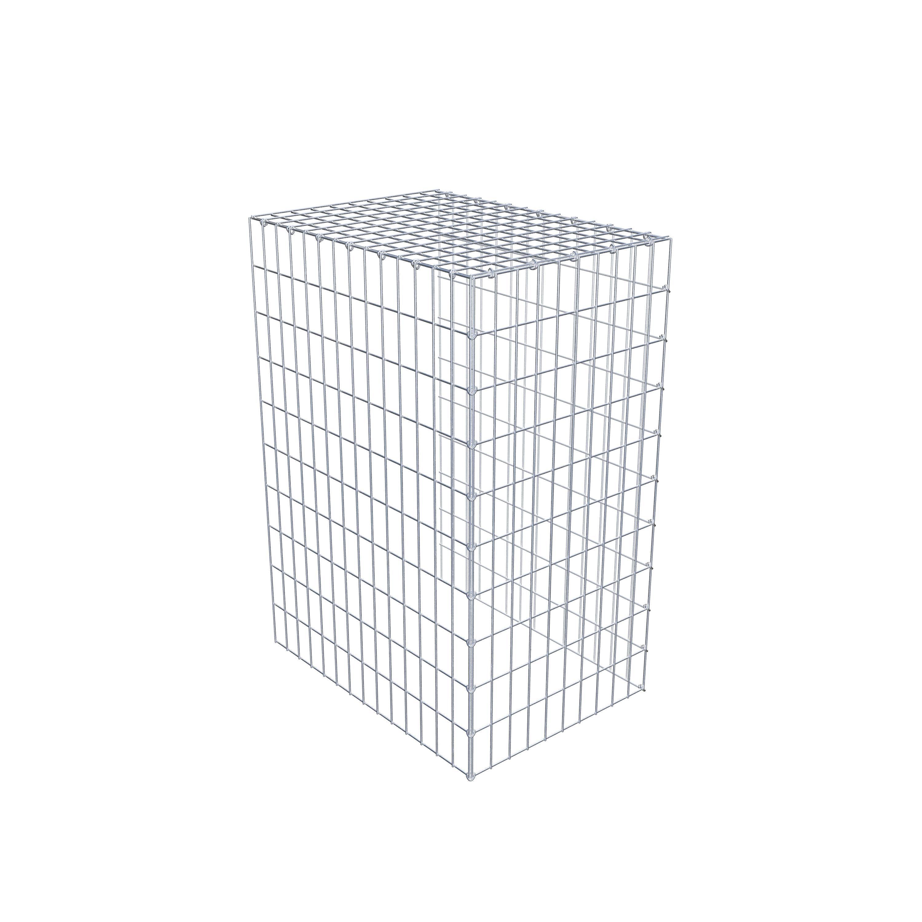 Opzetpaal type 4 100 cm x 70 cm x 50 cm (L x H x D), maaswijdte 5 cm x 10 cm, C-ring