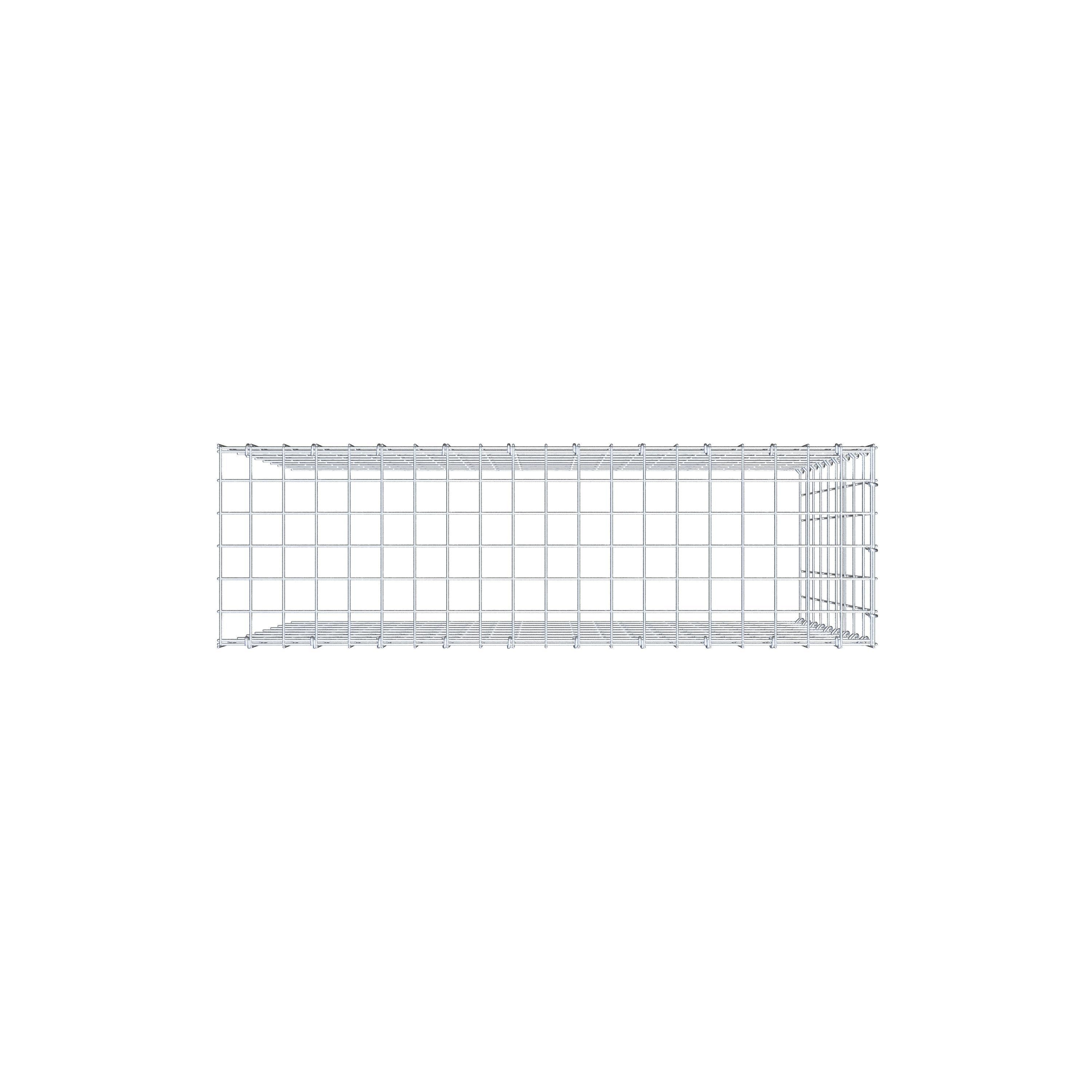 Extra gabion typ 4 100 cm x 90 cm x 30 cm (L x H x D), maskstorlek 5 cm x 10 cm, C-ring