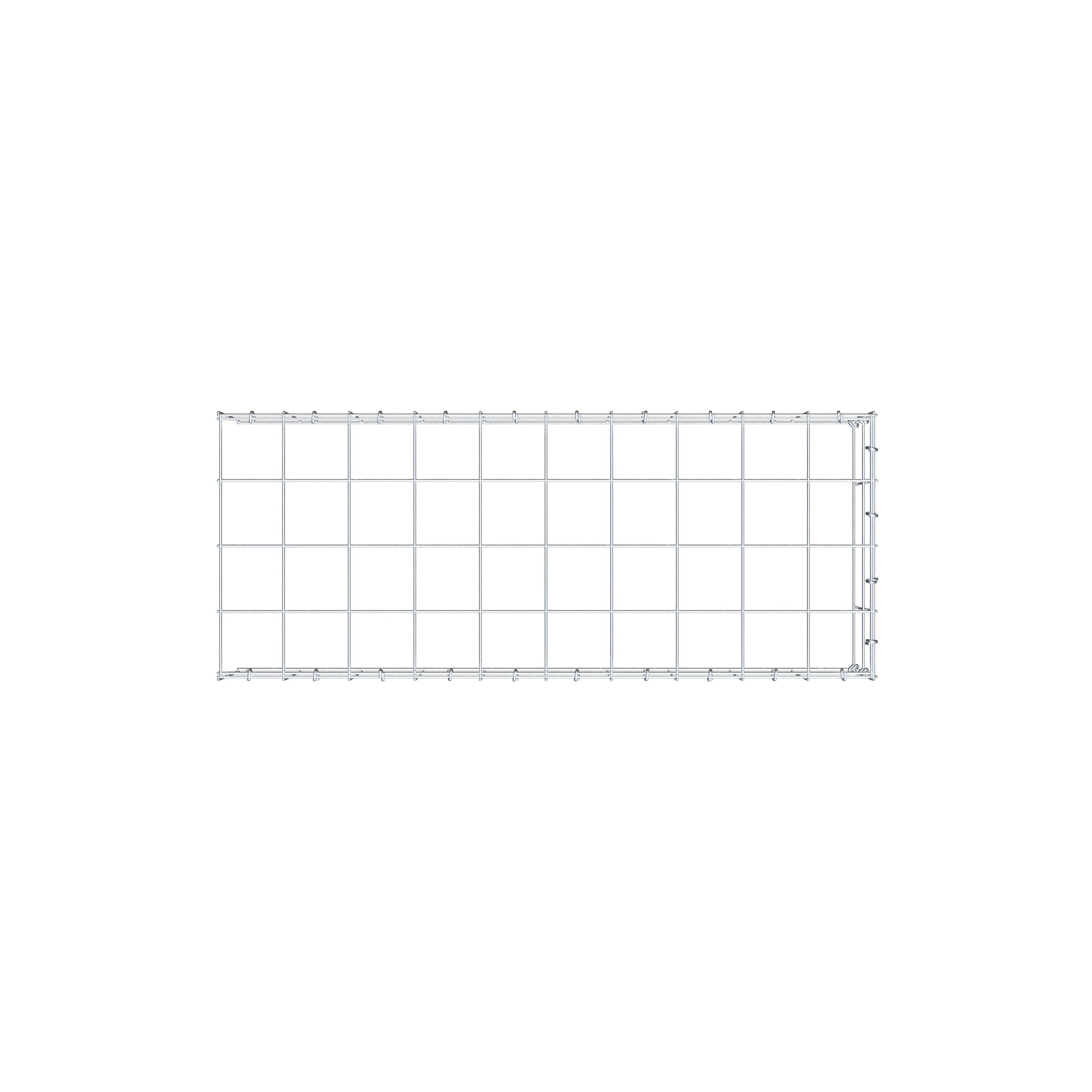 Pile aggiuntivo tipo 4 100 cm x 20 cm x 40 cm (L x H x P), maglia 10 cm x 10 cm, anello a C