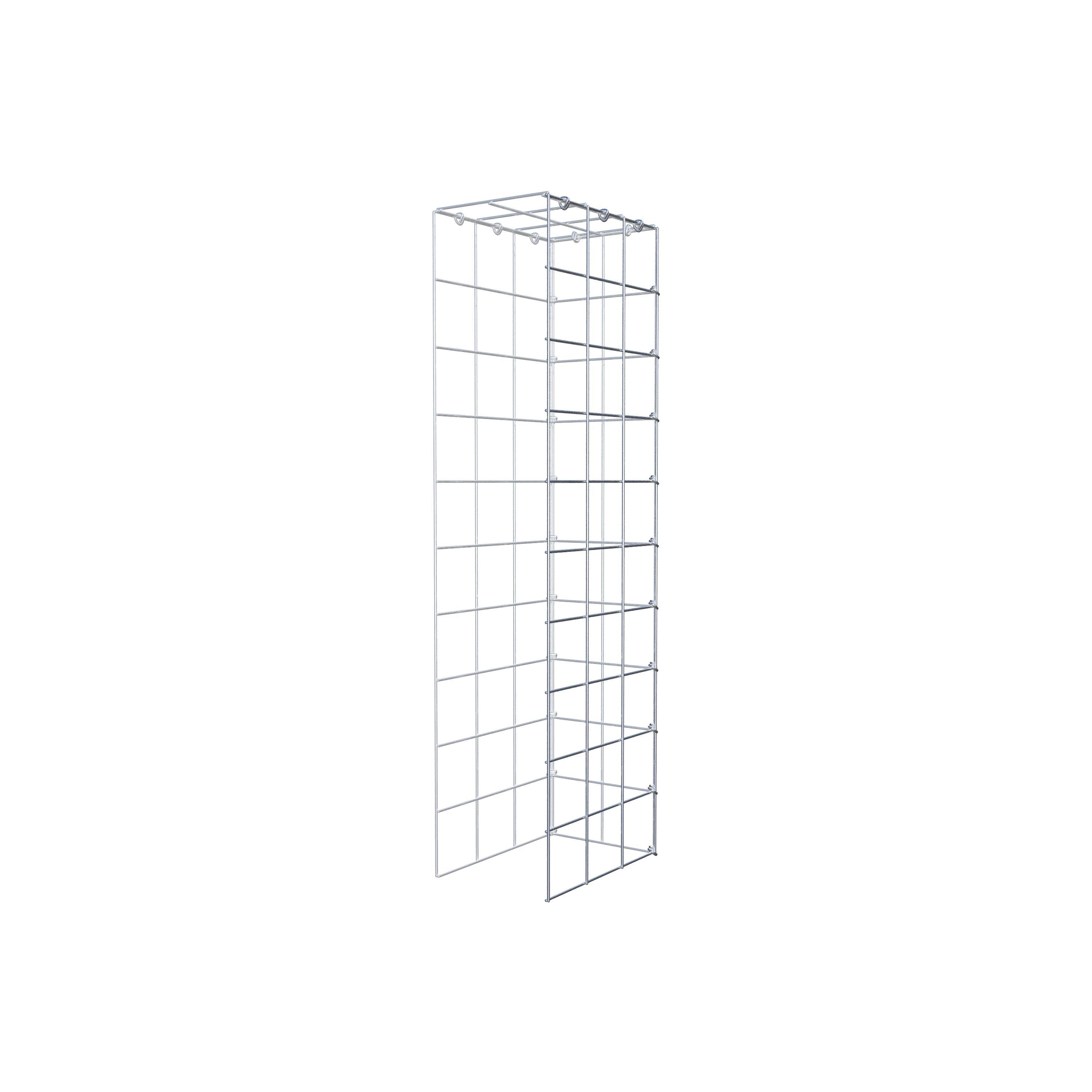 Gavión adicional tipo 4 100 cm x 30 cm x 20 cm (L x A x P), malla 10 cm x 10 cm, anillo en C