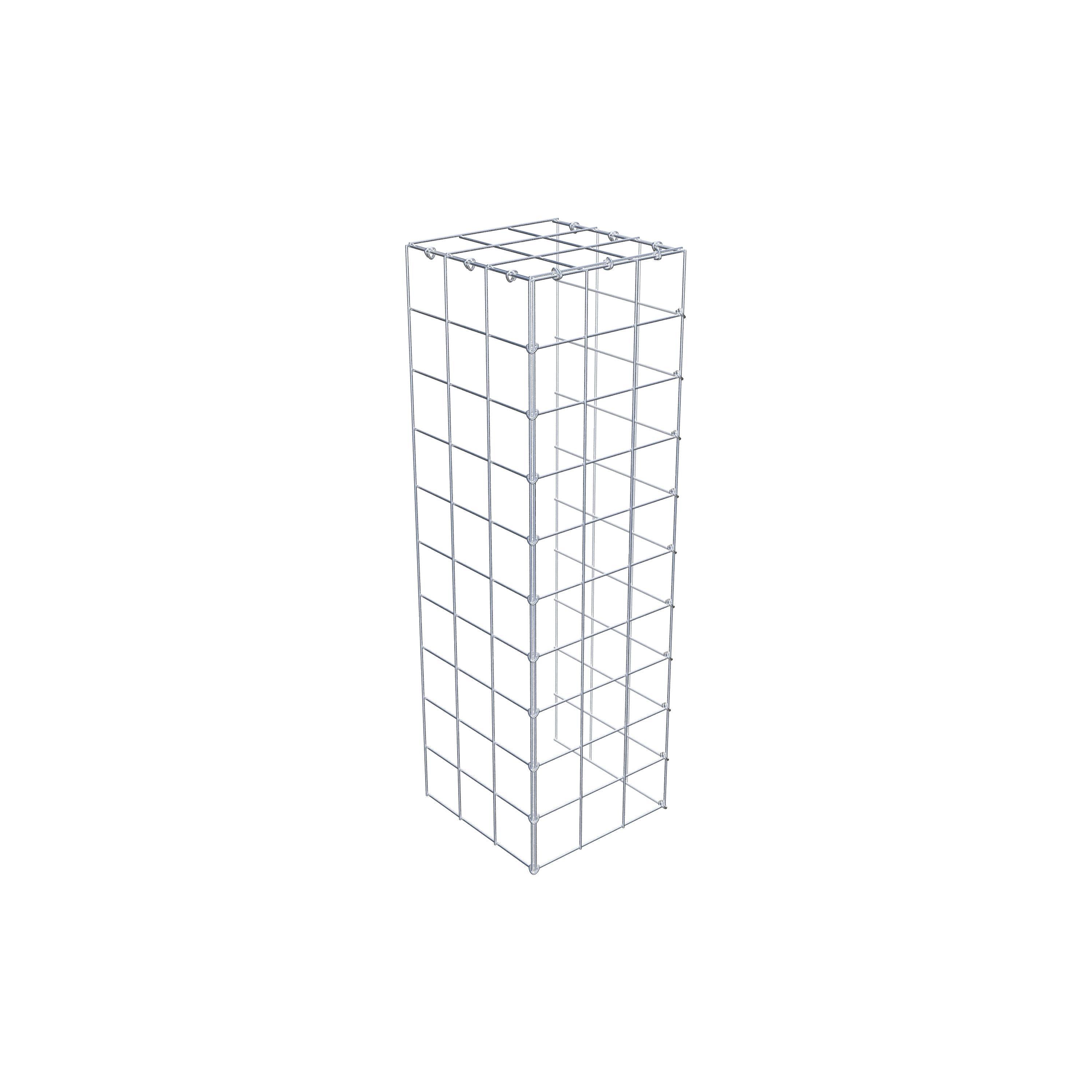 Gabião Tipo 4 100 cm x 30 cm x 30 cm (C x A x P), malhagem 10 cm x 10 cm, anel C