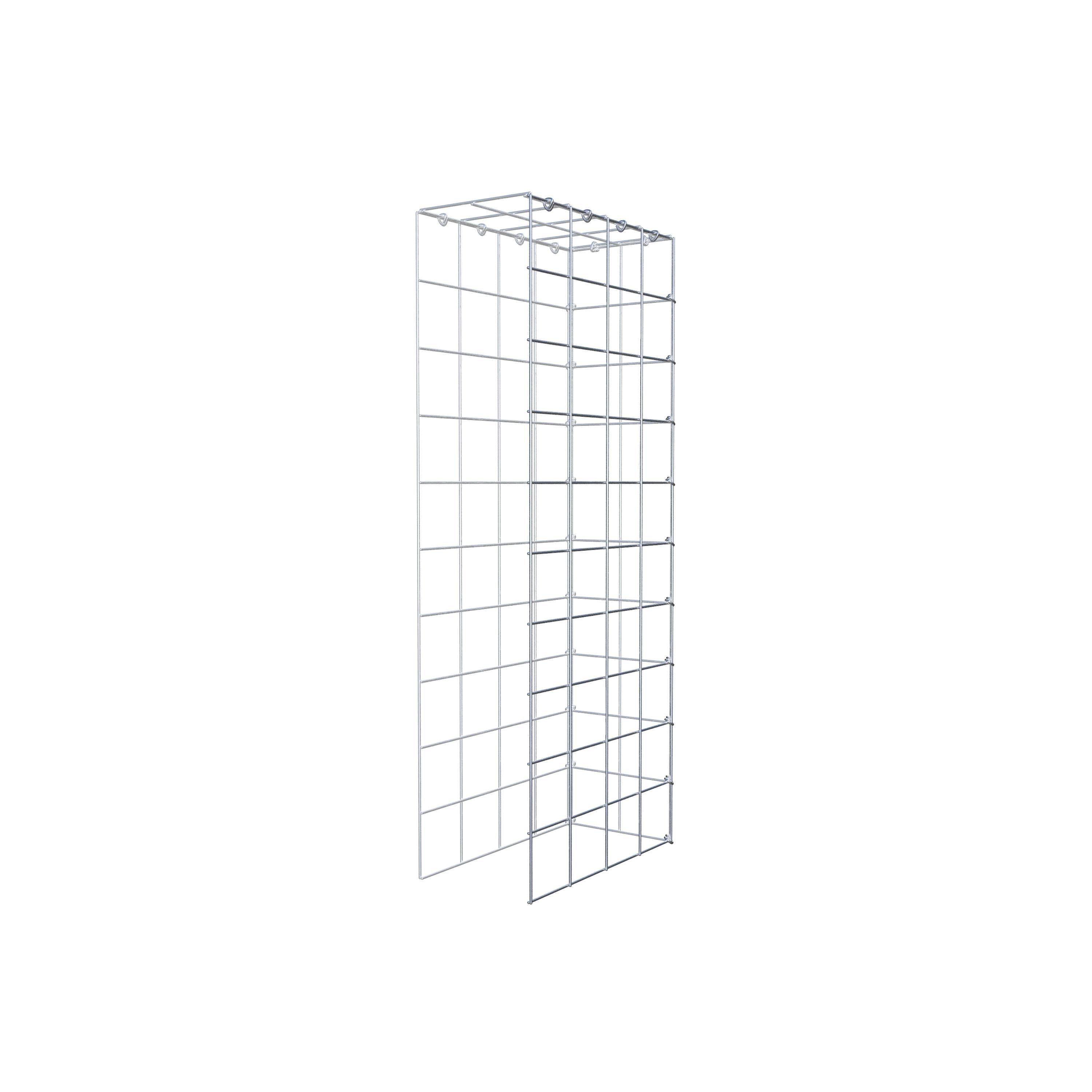 Gabião Tipo 4 100 cm x 40 cm x 20 cm (C x A x P), malhagem 10 cm x 10 cm, anel C