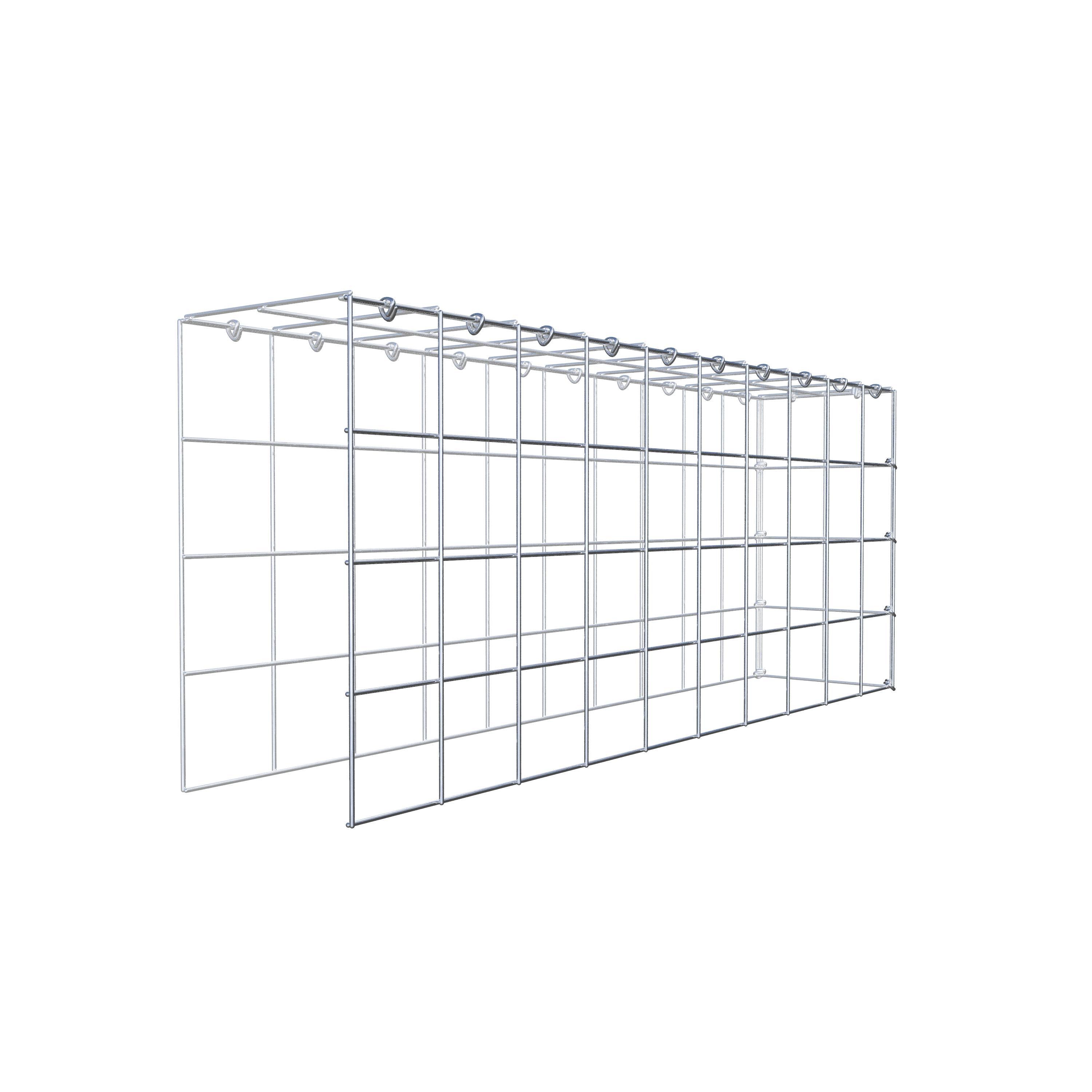 Gabião Tipo 4 100 cm x 40 cm x 20 cm (C x A x P), malhagem 10 cm x 10 cm, anel C