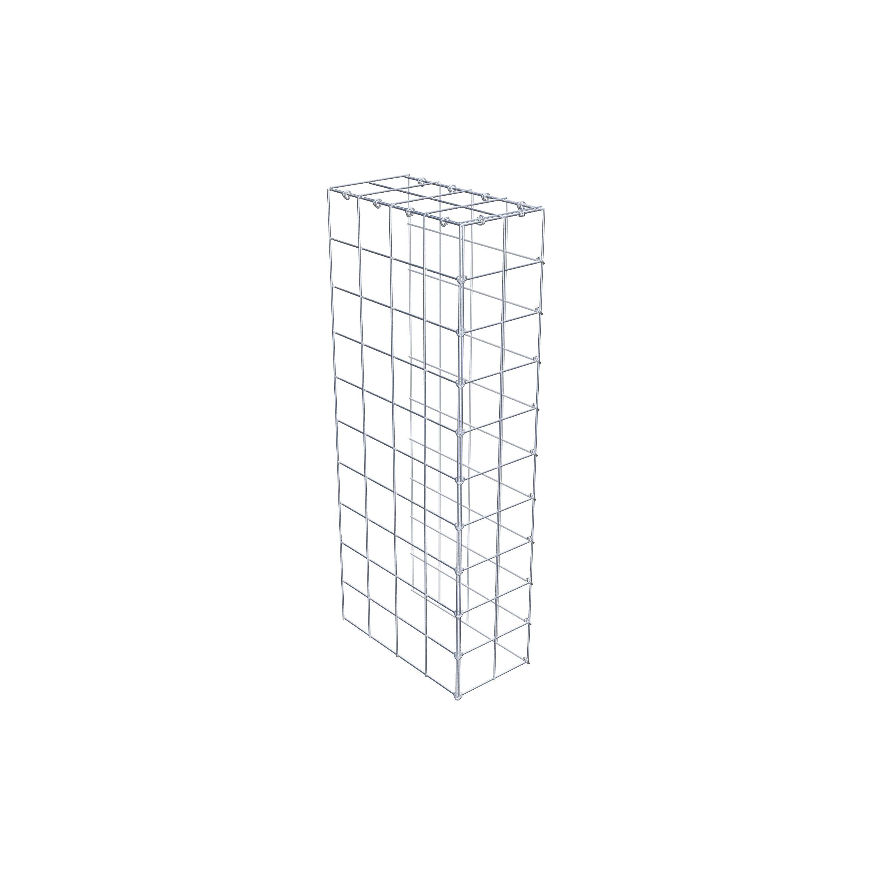 Gabião Tipo 4 100 cm x 40 cm x 20 cm (C x A x P), malhagem 10 cm x 10 cm, anel C