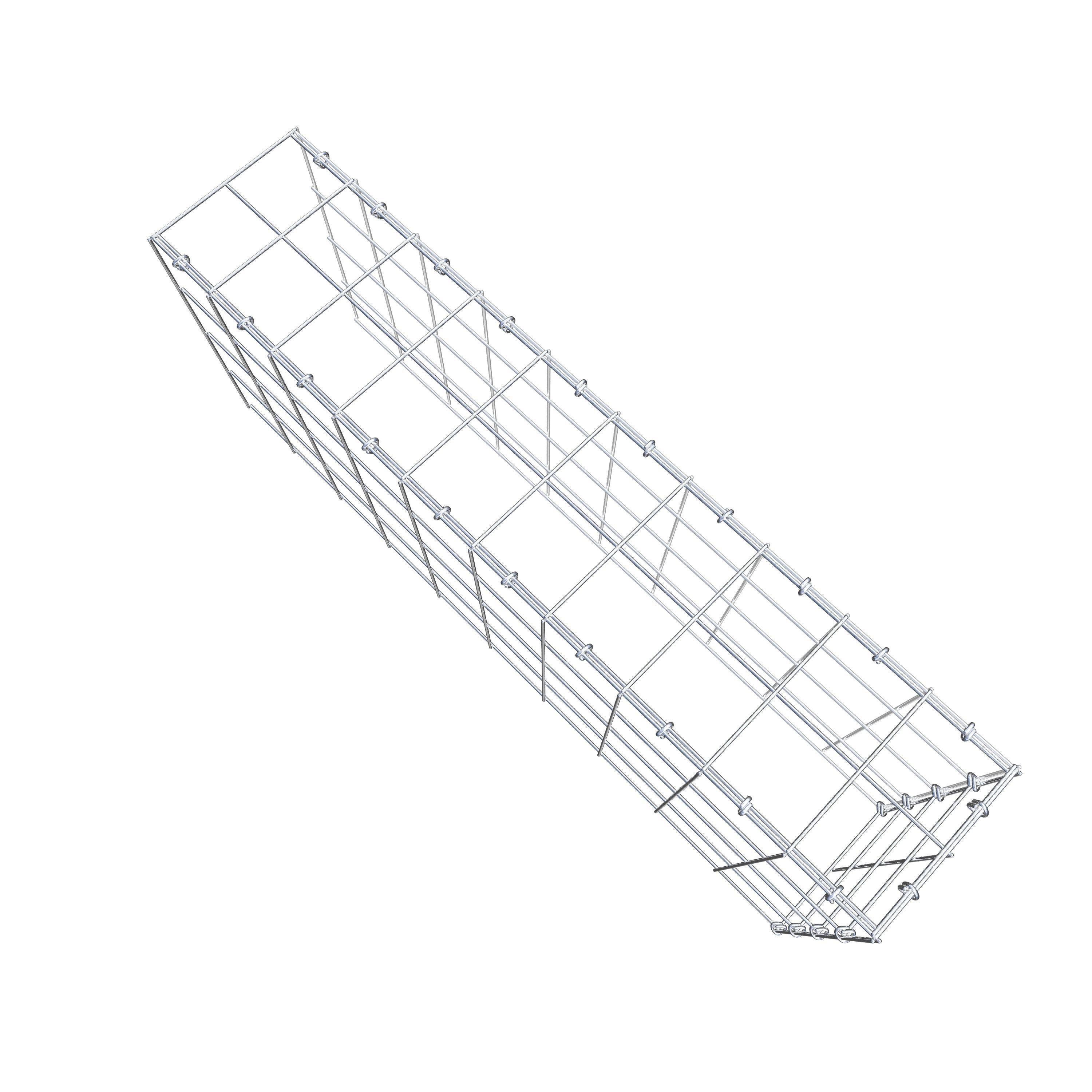 Gabião Tipo 4 100 cm x 40 cm x 20 cm (C x A x P), malhagem 10 cm x 10 cm, anel C