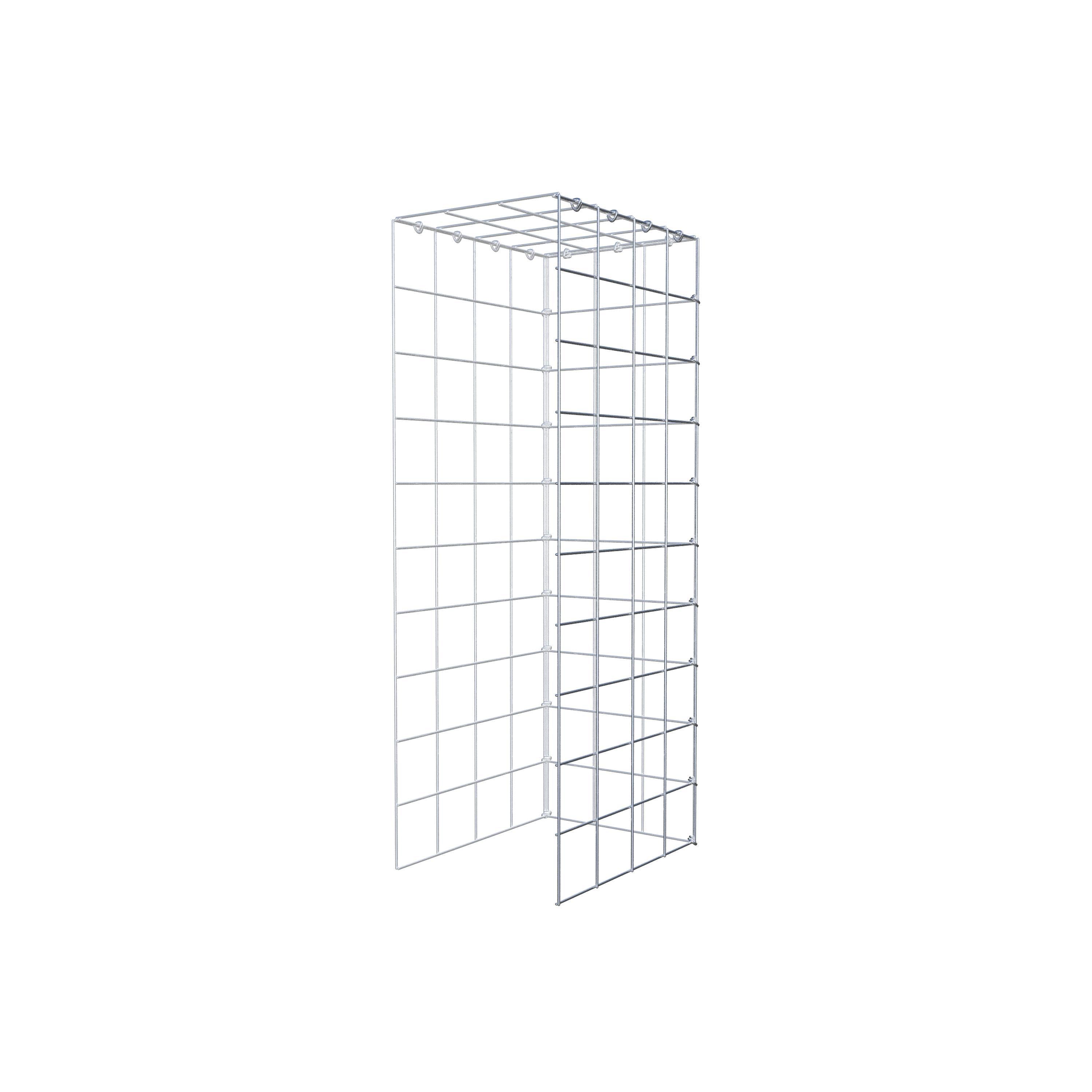 Gabião Tipo 4 100 cm x 40 cm x 30 cm (C x A x P), malhagem 10 cm x 10 cm, anel C