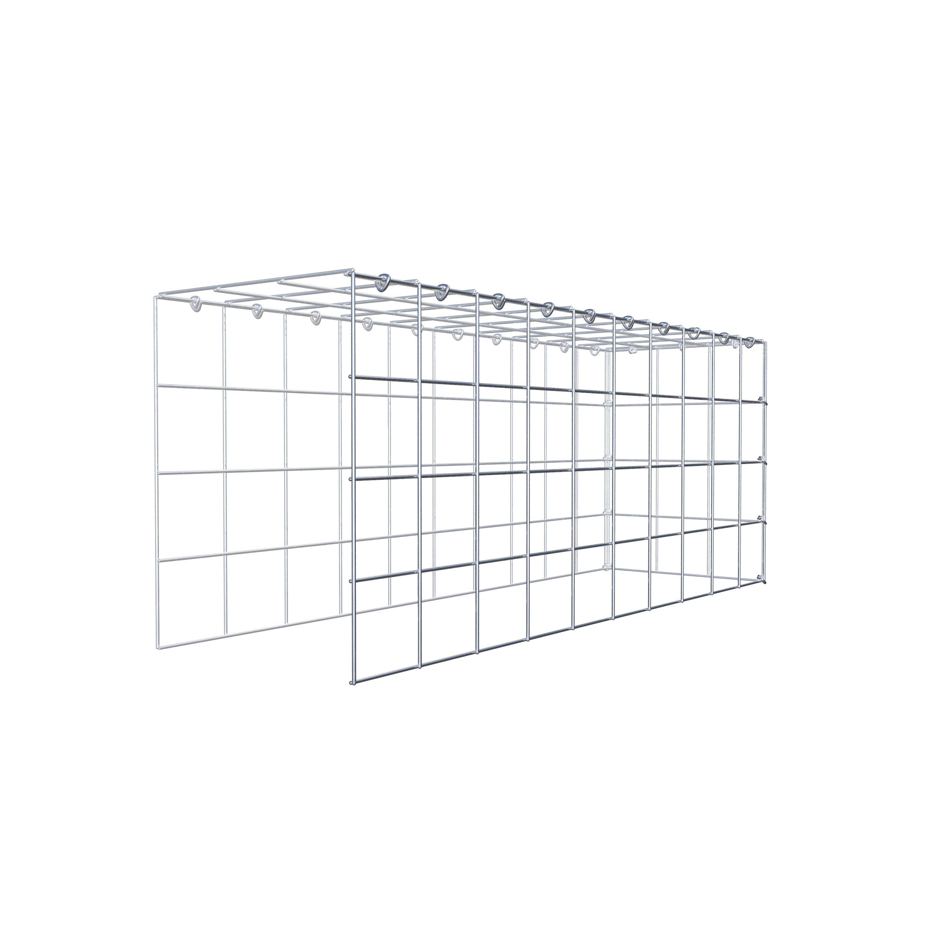 Gabião Tipo 4 100 cm x 40 cm x 30 cm (C x A x P), malhagem 10 cm x 10 cm, anel C