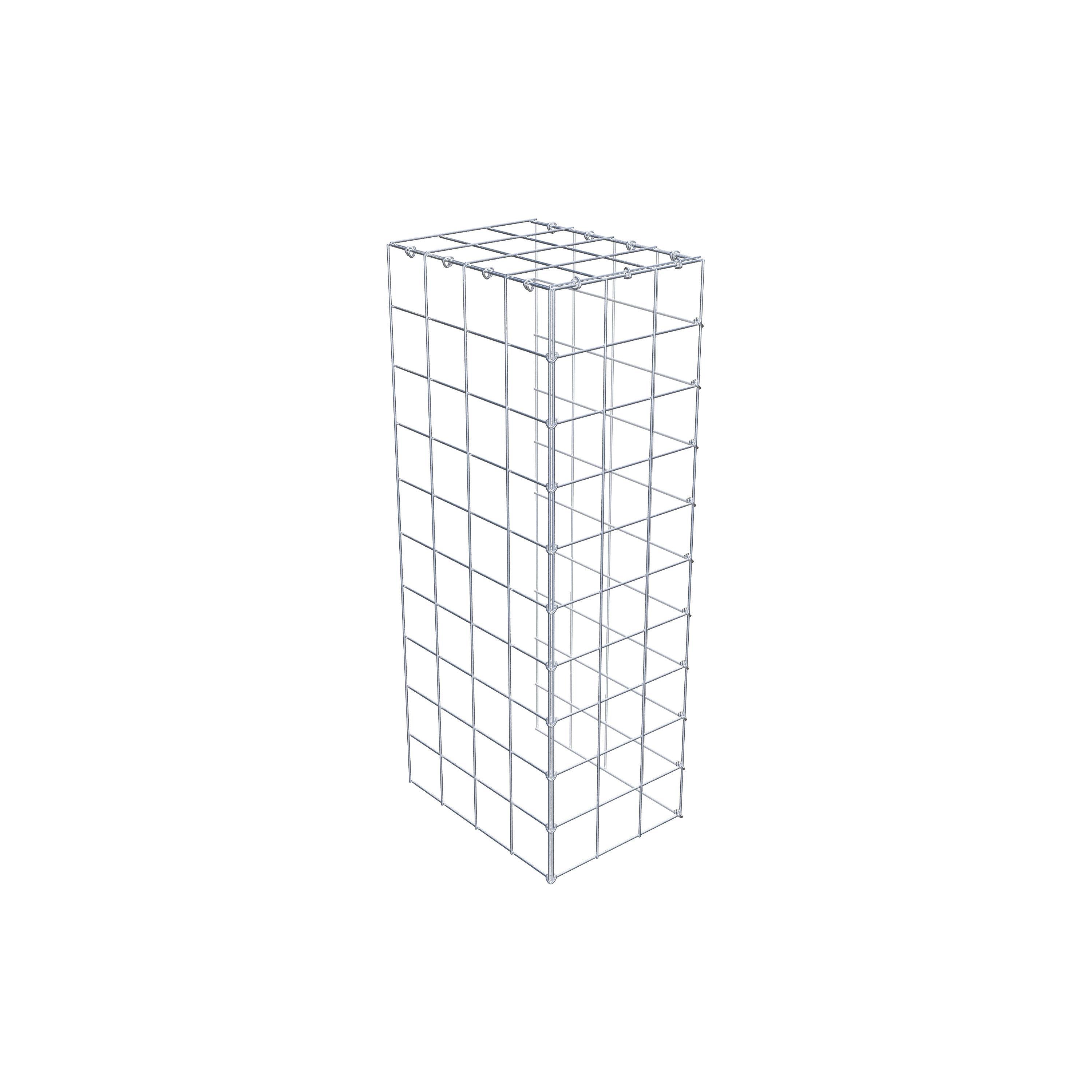 Gabião Tipo 4 100 cm x 40 cm x 30 cm (C x A x P), malhagem 10 cm x 10 cm, anel C