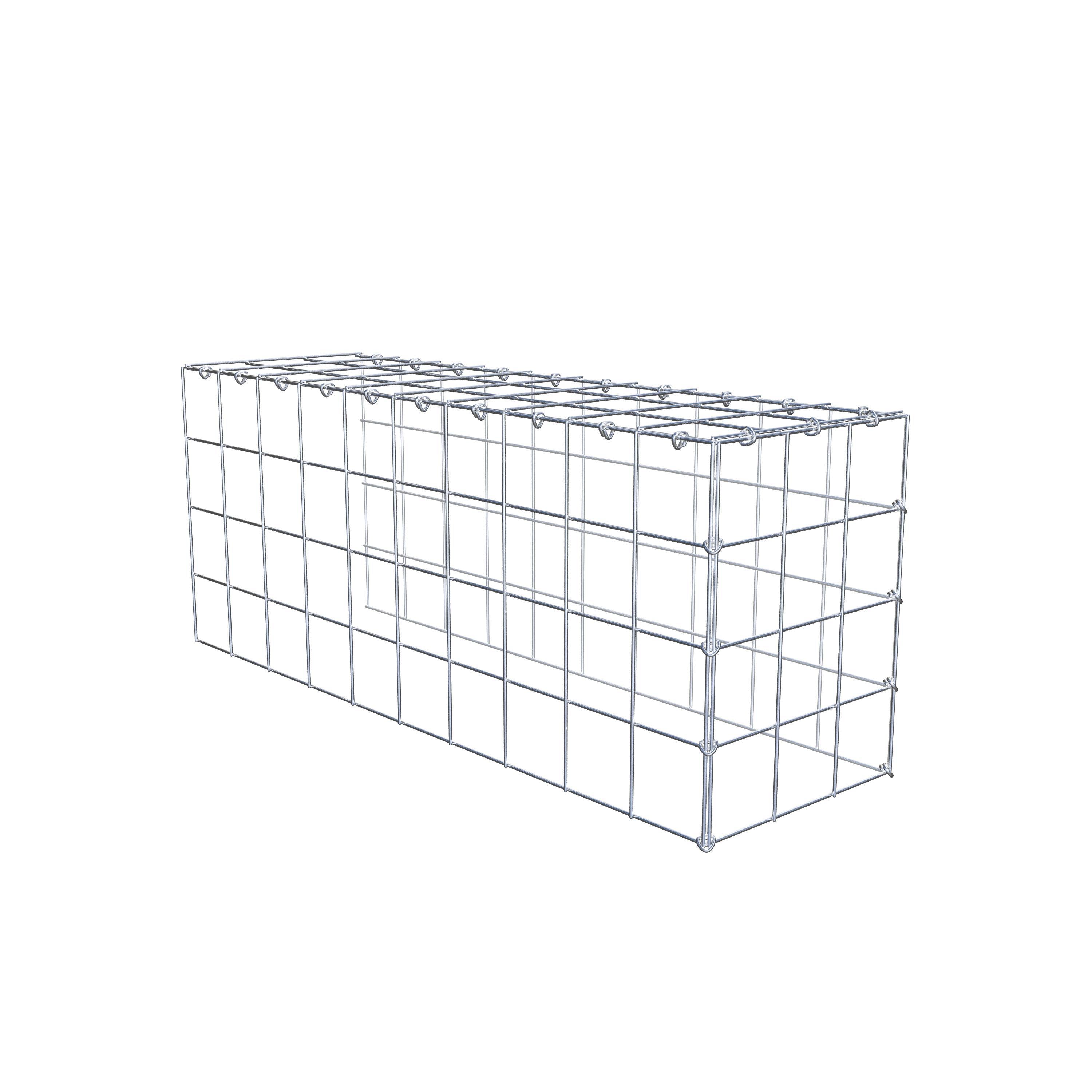 Gabião Tipo 4 100 cm x 40 cm x 30 cm (C x A x P), malhagem 10 cm x 10 cm, anel C