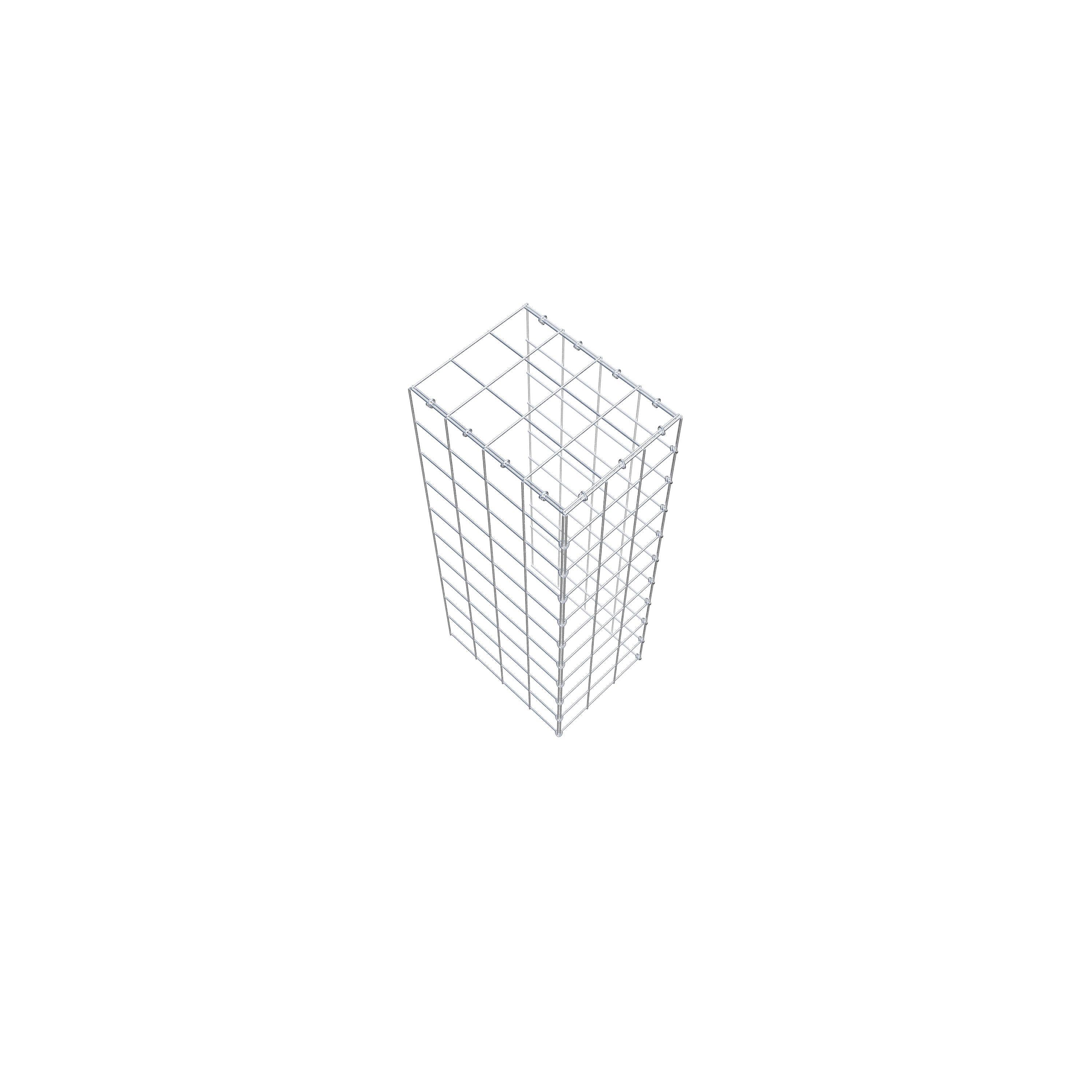 Gabião Tipo 4 100 cm x 40 cm x 30 cm (C x A x P), malhagem 10 cm x 10 cm, anel C