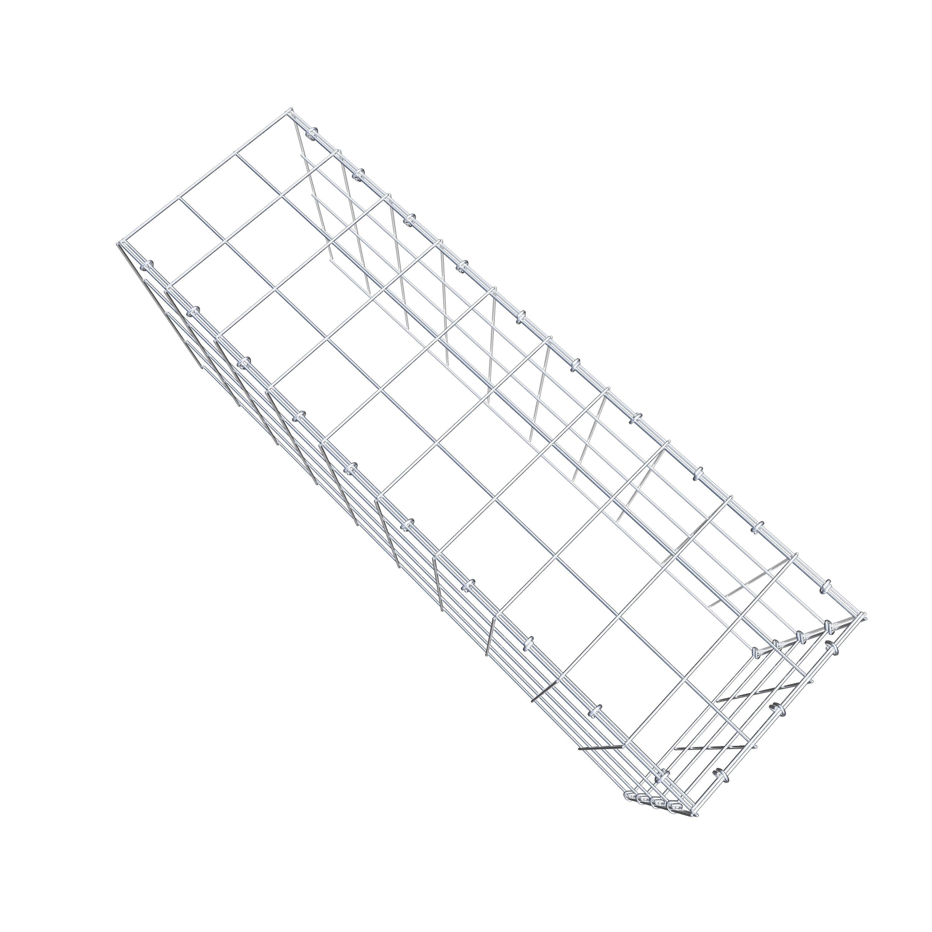 Gabião Tipo 4 100 cm x 40 cm x 30 cm (C x A x P), malhagem 10 cm x 10 cm, anel C