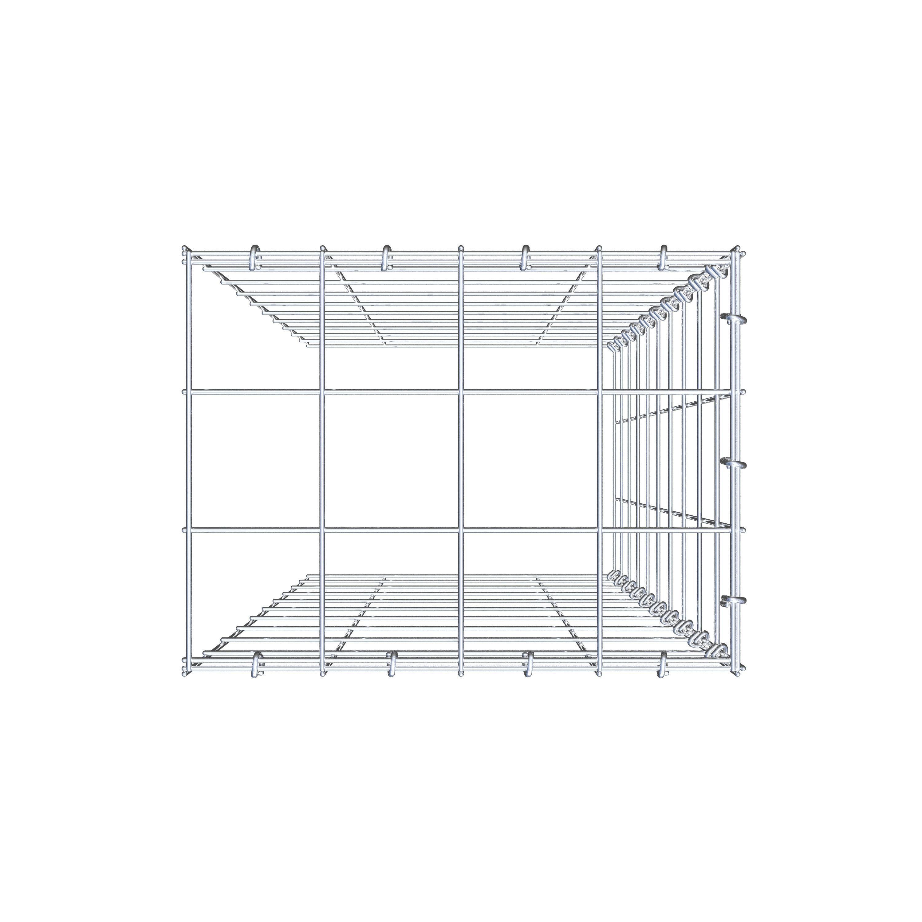 Gabião Tipo 4 100 cm x 40 cm x 30 cm (C x A x P), malhagem 10 cm x 10 cm, anel C