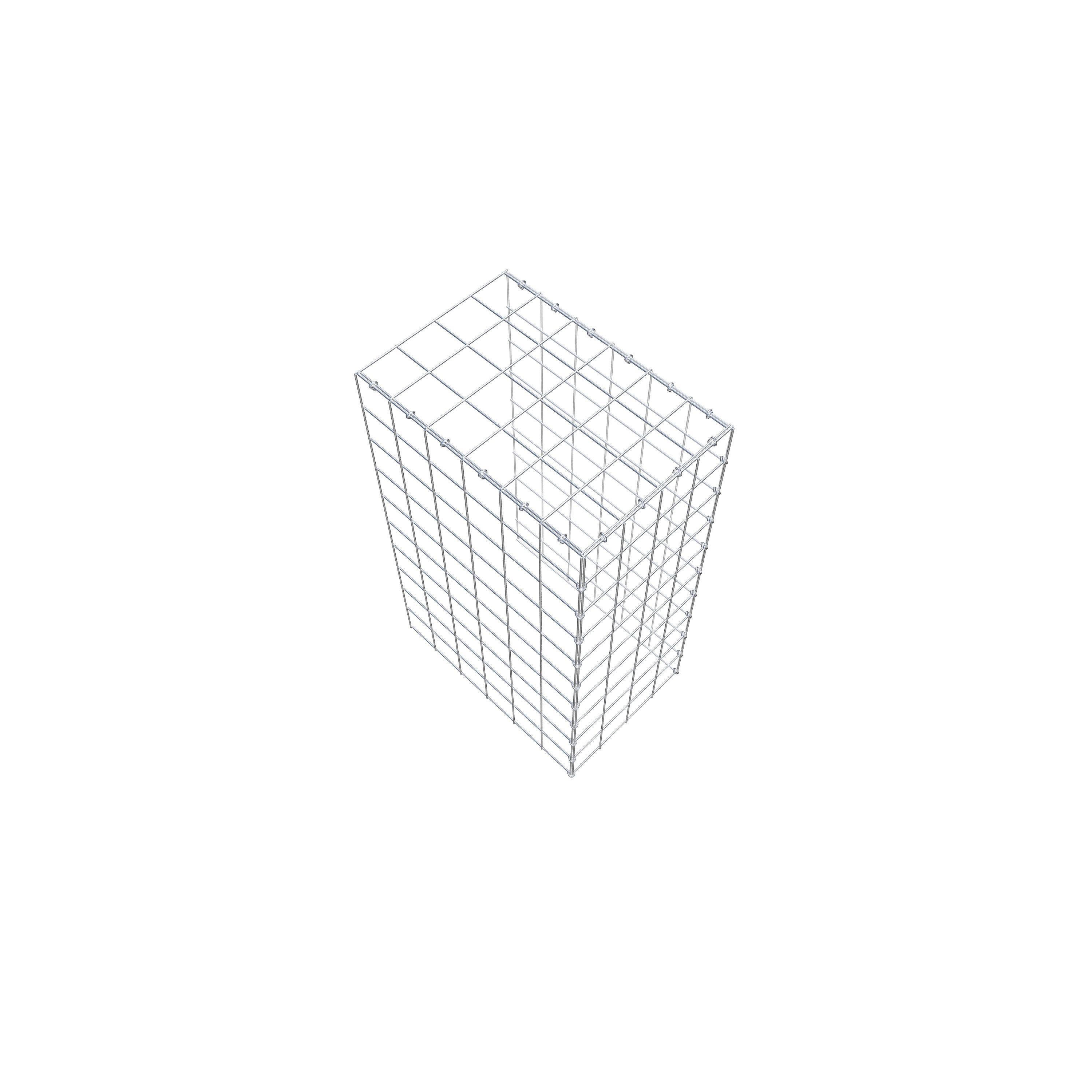 Type 4 oplegkorf 100 cm x 60 cm x 40 cm (L x H x D), maaswijdte 10 cm x 10 cm, C-ring