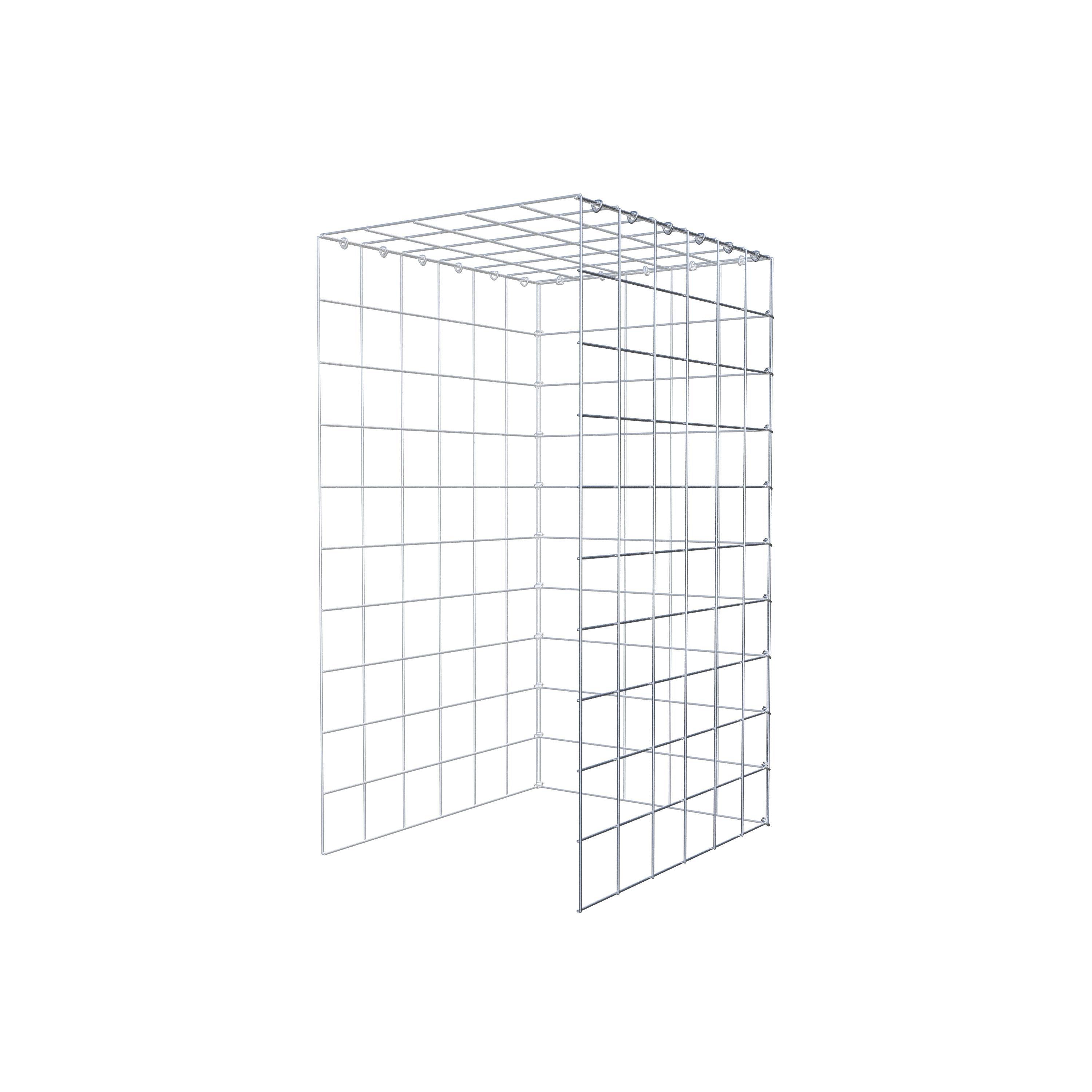 Add-on schanskorf type 4 100 cm x 60 cm x 50 cm (L x H x D), maaswijdte 10 cm x 10 cm, C-ring
