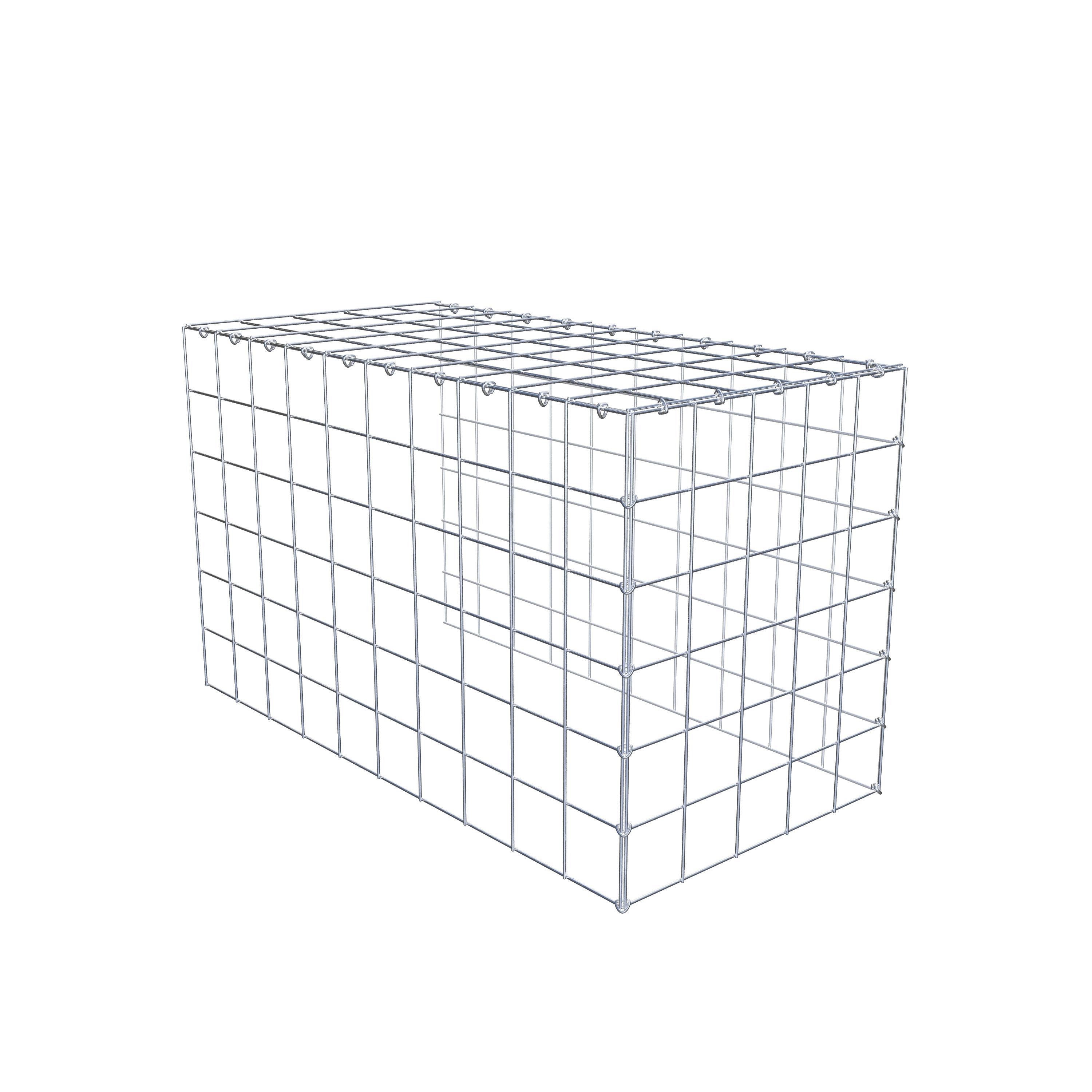 Add-on schanskorf type 4 100 cm x 60 cm x 50 cm (L x H x D), maaswijdte 10 cm x 10 cm, C-ring