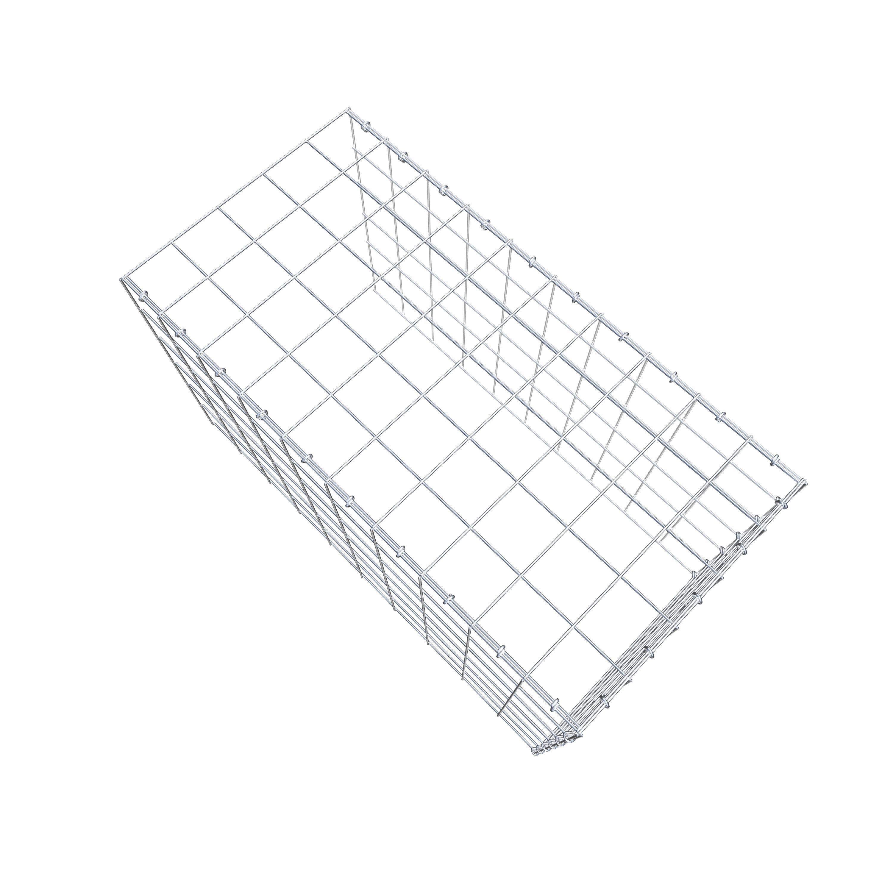 Add-on schanskorf type 4 100 cm x 60 cm x 50 cm (L x H x D), maaswijdte 10 cm x 10 cm, C-ring
