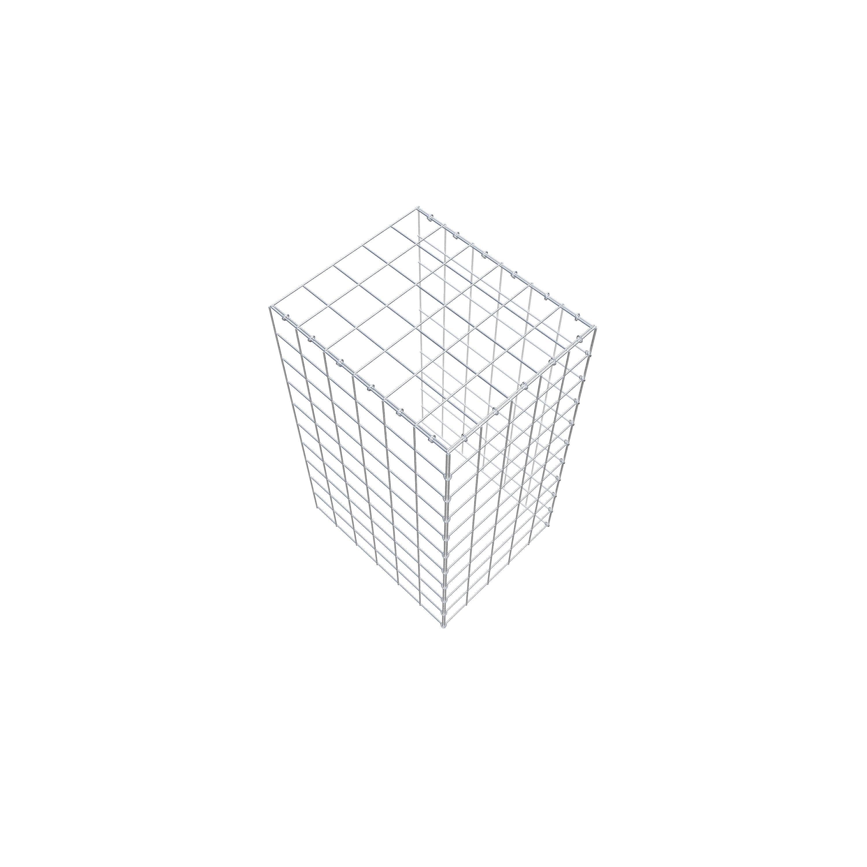 Add-on schanskorf type 4 100 cm x 60 cm x 50 cm (L x H x D), maaswijdte 10 cm x 10 cm, C-ring