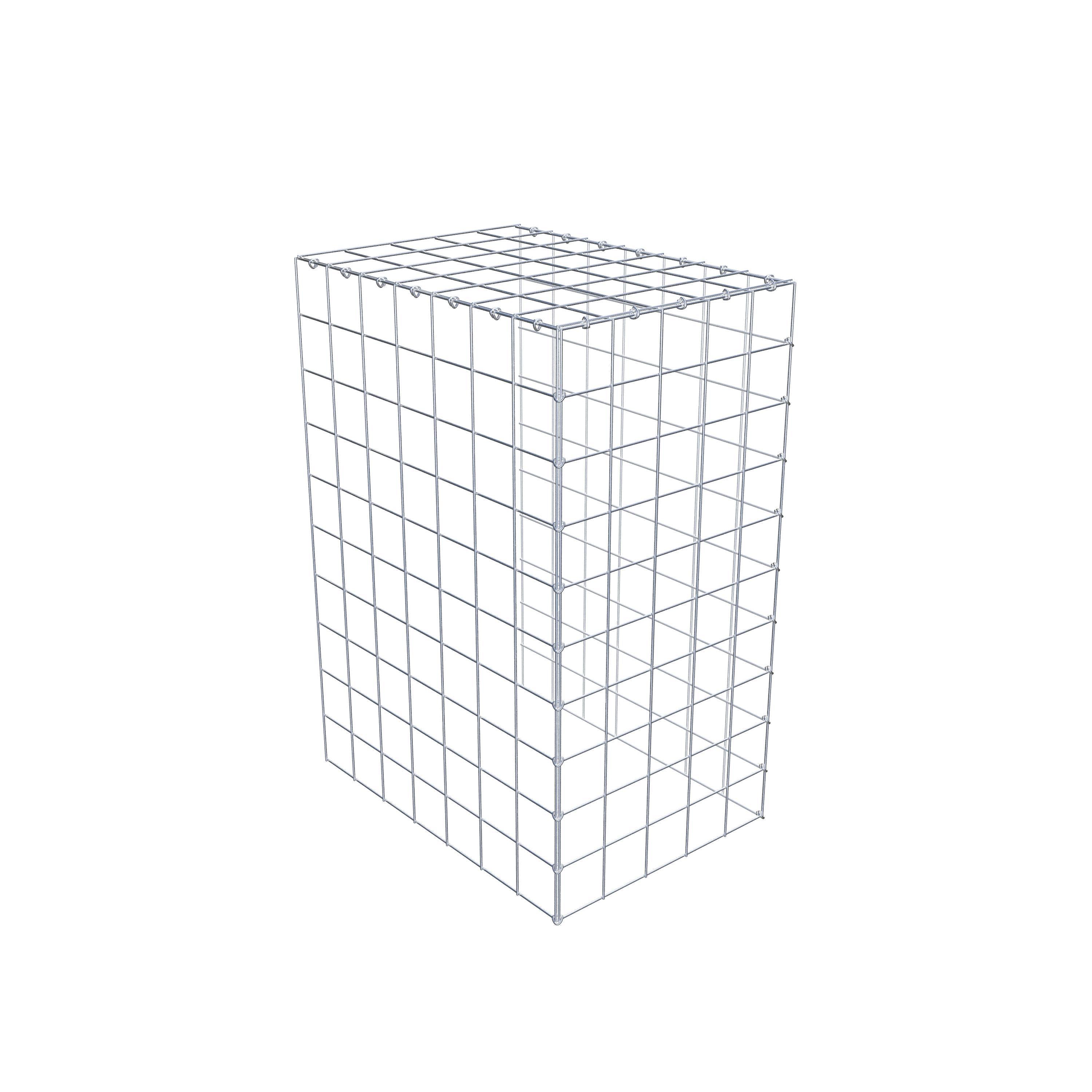 Opzetpaal type 4 100 cm x 70 cm x 50 cm (L x H x D), maaswijdte 10 cm x 10 cm, C-ring
