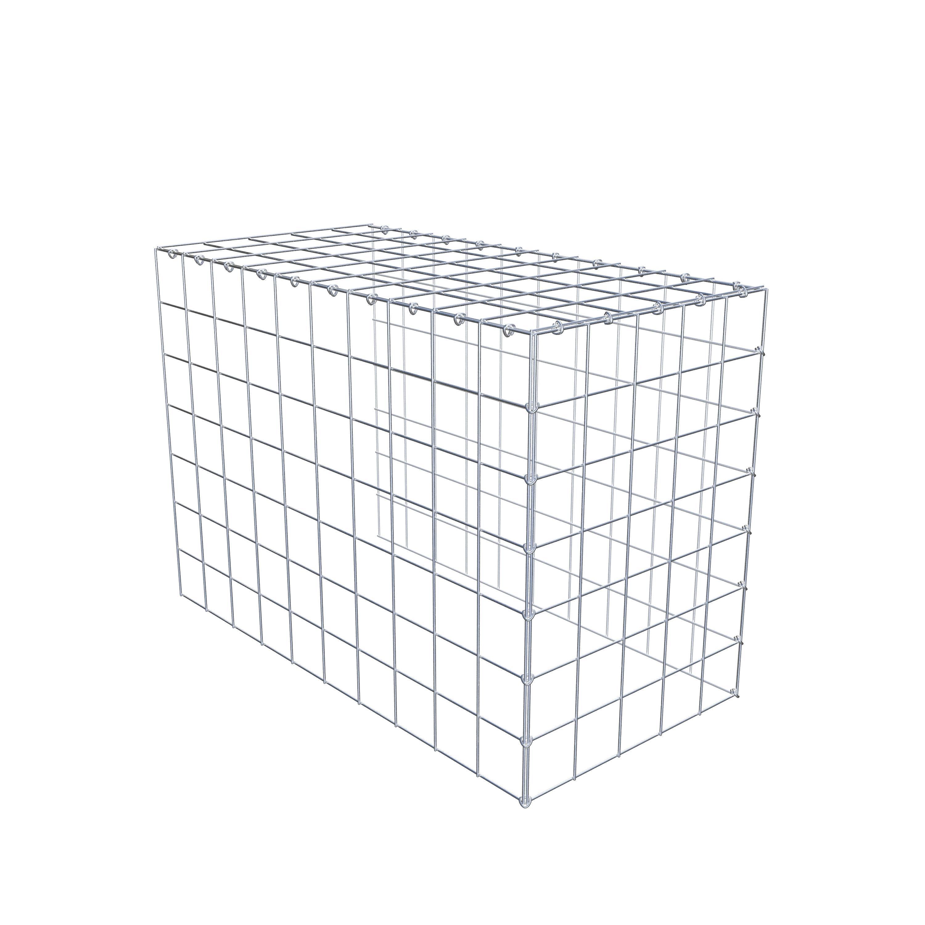 Opzetpaal type 4 100 cm x 70 cm x 50 cm (L x H x D), maaswijdte 10 cm x 10 cm, C-ring