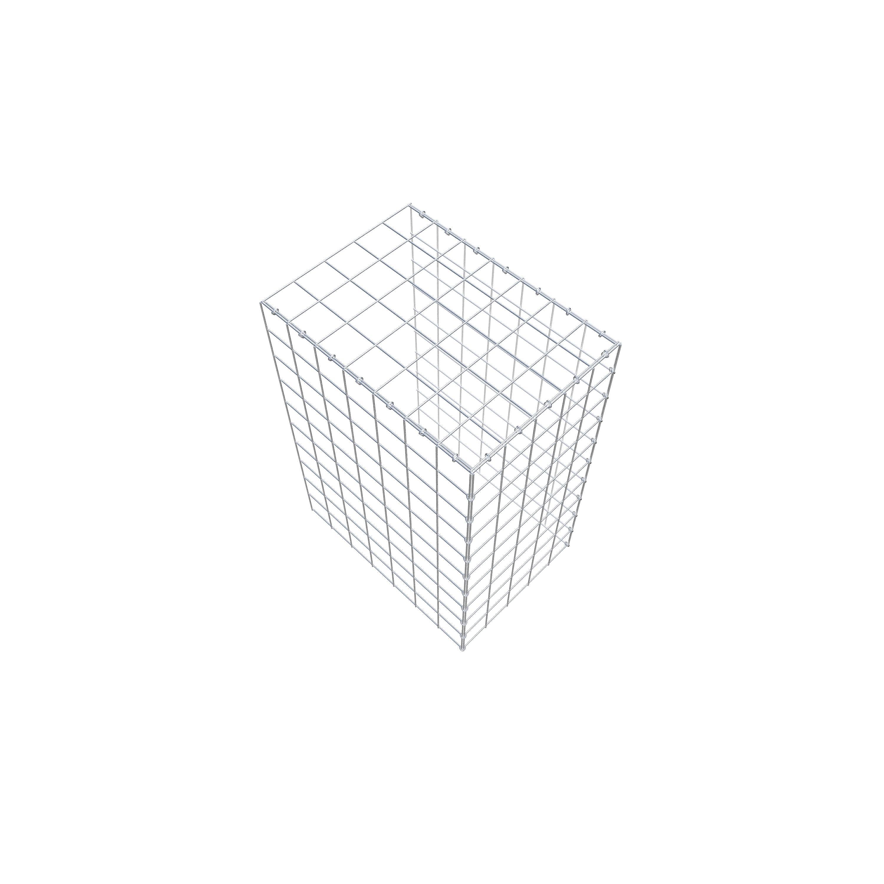 Opzetpaal type 4 100 cm x 70 cm x 50 cm (L x H x D), maaswijdte 10 cm x 10 cm, C-ring