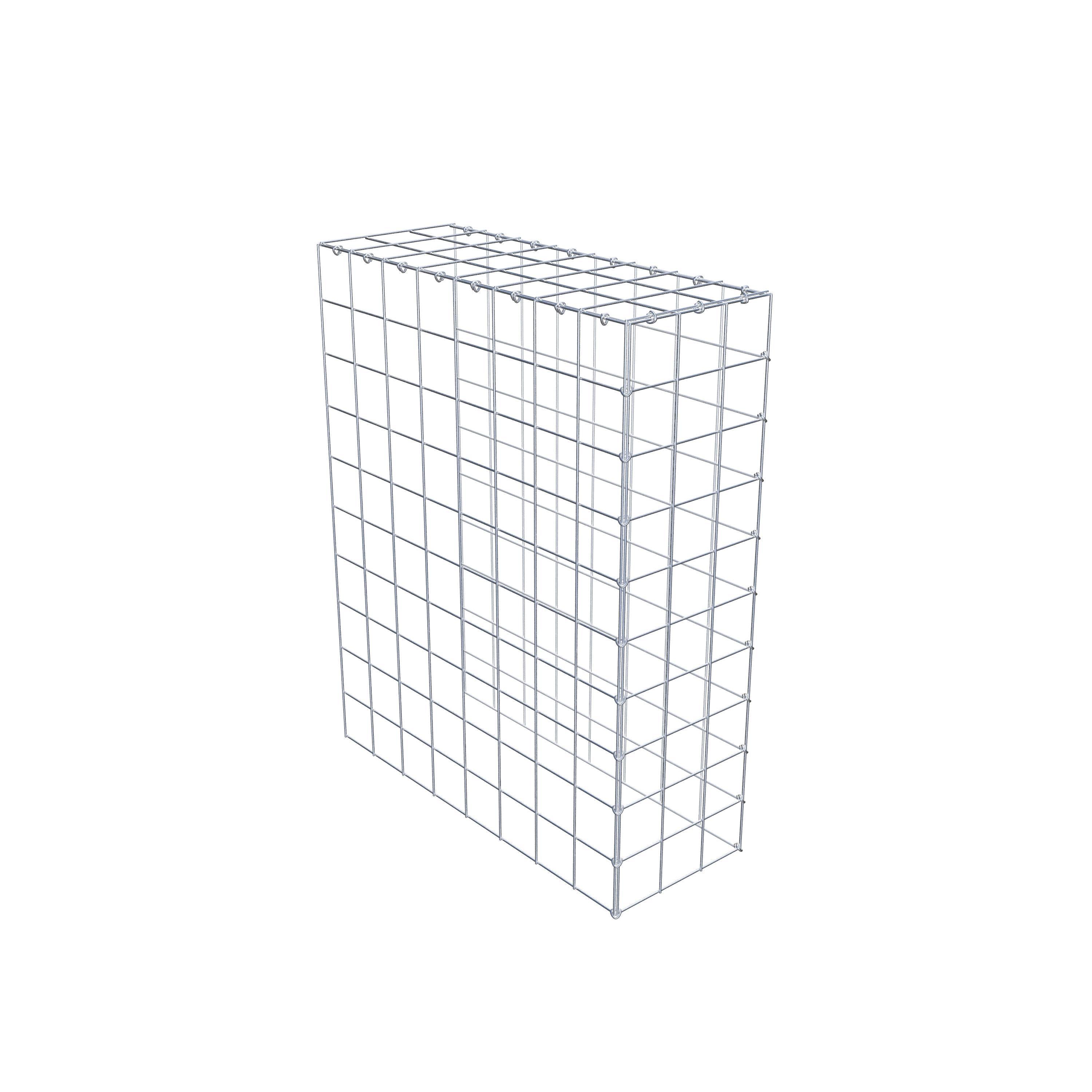 Gabião Tipo 4 100 cm x 80 cm x 30 cm (C x A x P), malhagem 10 cm x 10 cm, anel C