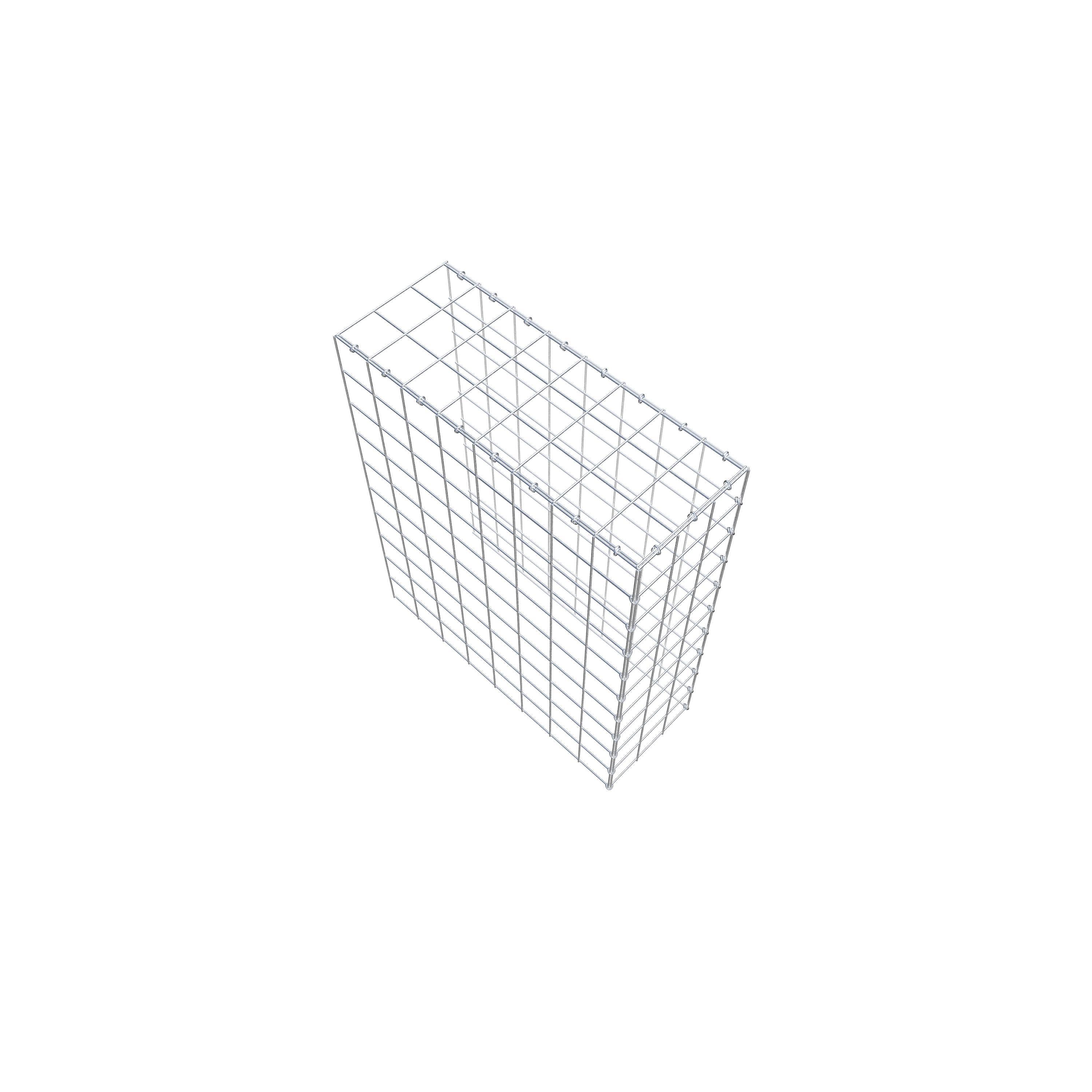 Gabião Tipo 4 100 cm x 80 cm x 30 cm (C x A x P), malhagem 10 cm x 10 cm, anel C