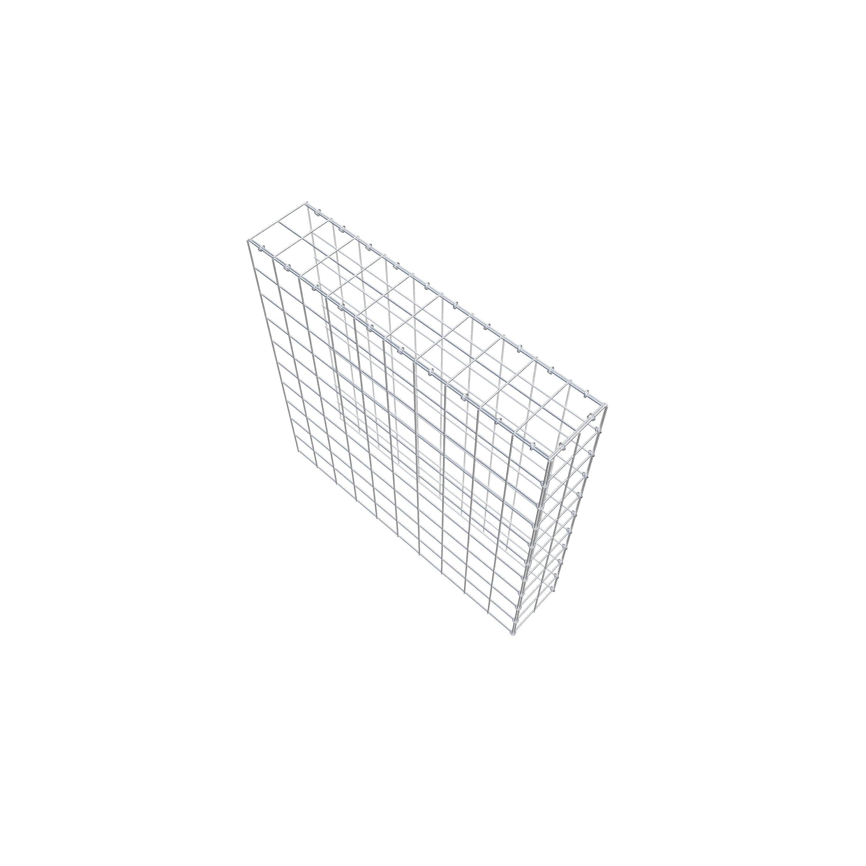 Fourche rapportée type 4 100 cm x 100 cm x 20 cm (L x H x P), mailles 10 cm x 10 cm, anneau C
