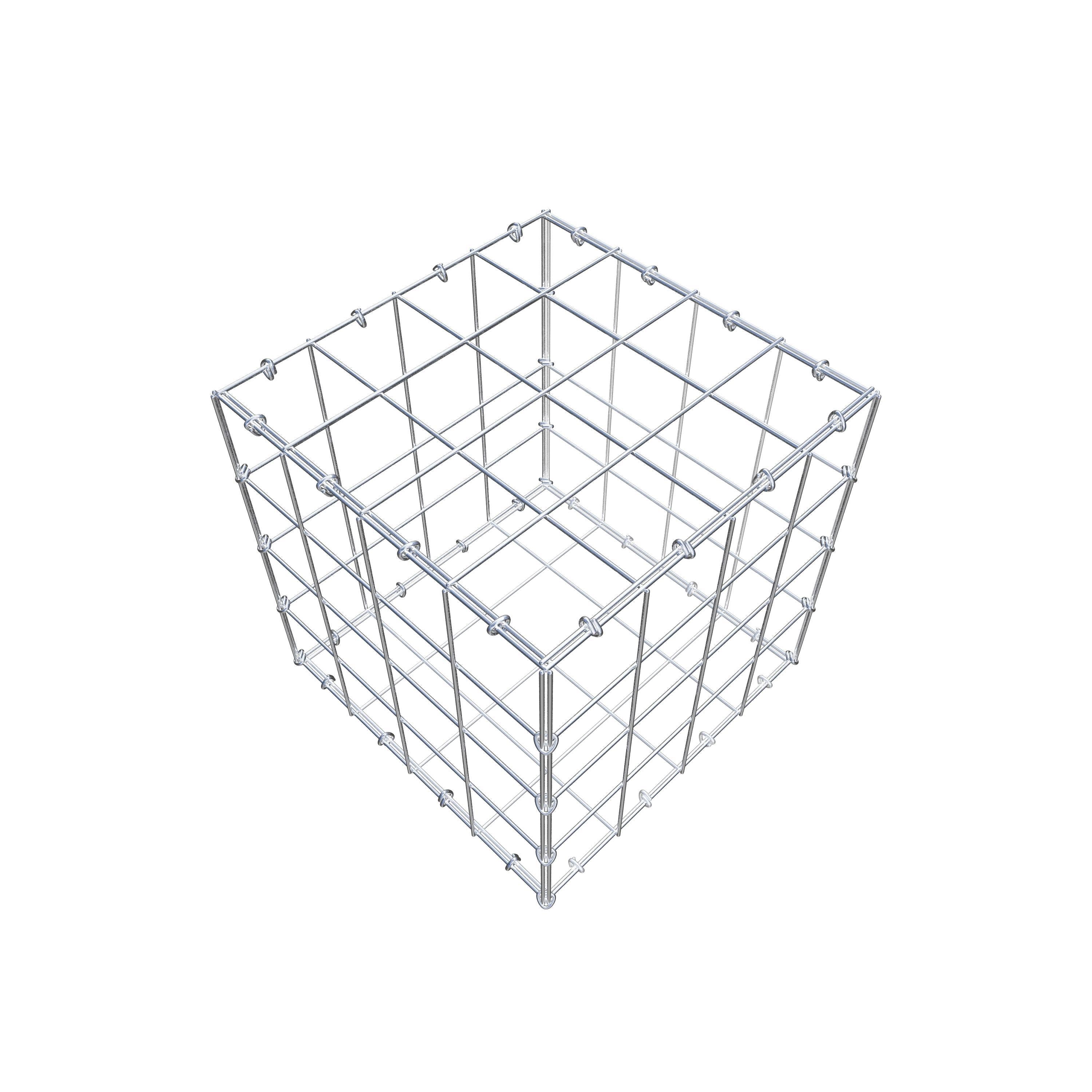 Gabião 40 cm x 40 cm x 40 cm (C x A x P), malhagem 10 cm x 10 cm, anel C