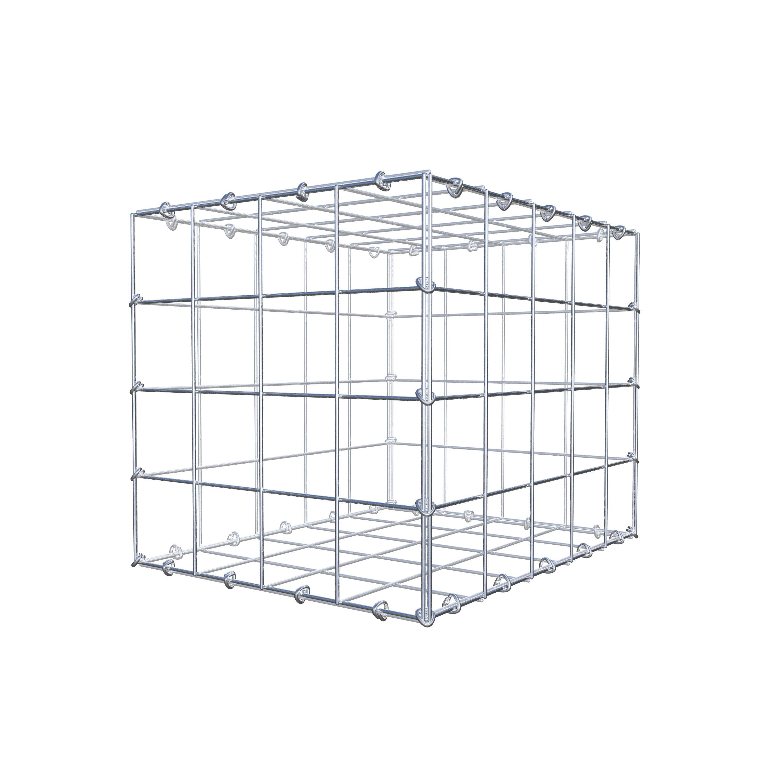 Gabion 50 cm x 40 cm x 40 cm (L x H x D), maskstorlek 10 cm x 10 cm, C-ring