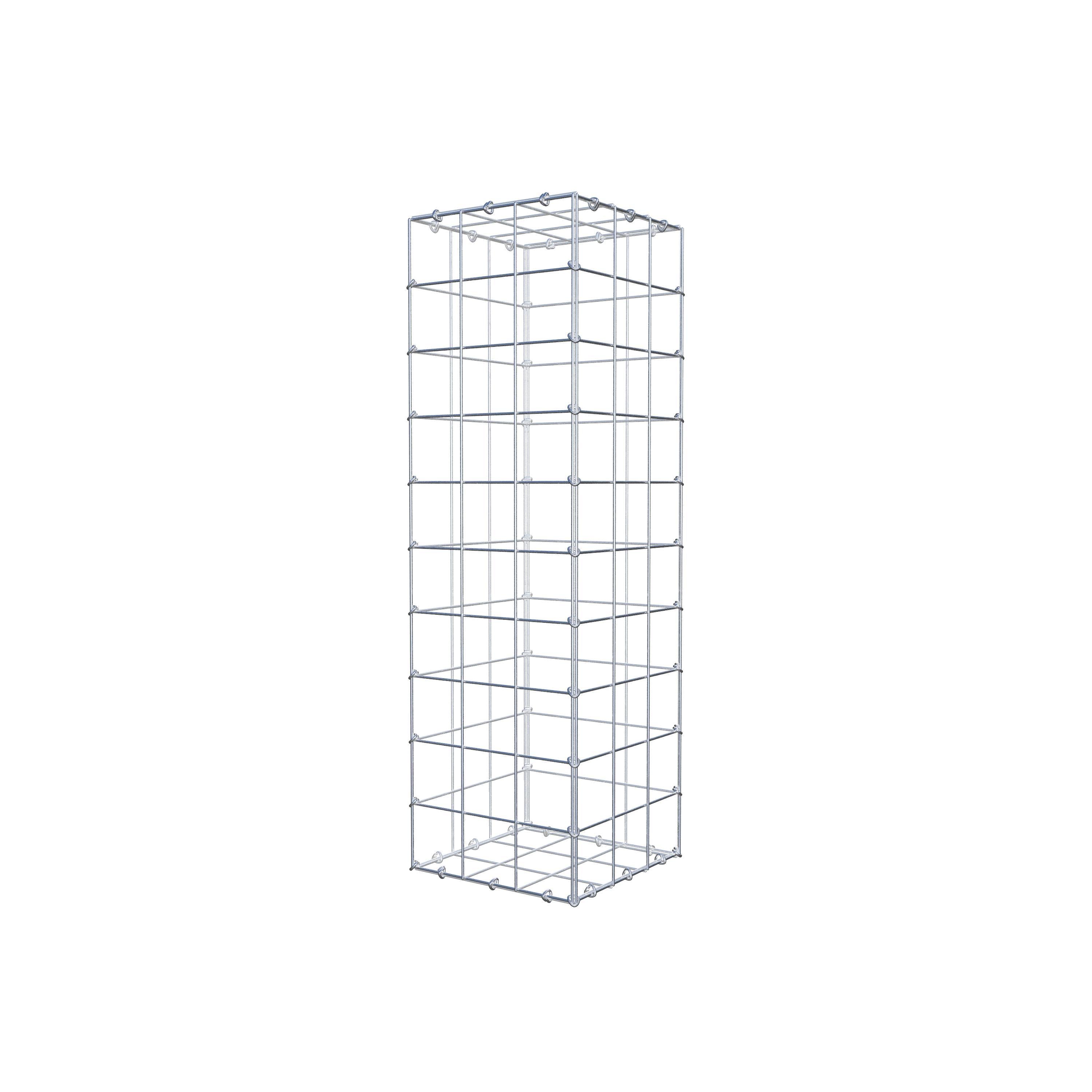 Gabbione 100 cm x 30 cm x 30 cm (L x H x P), maglia 10 cm x 10 cm, anello a C
