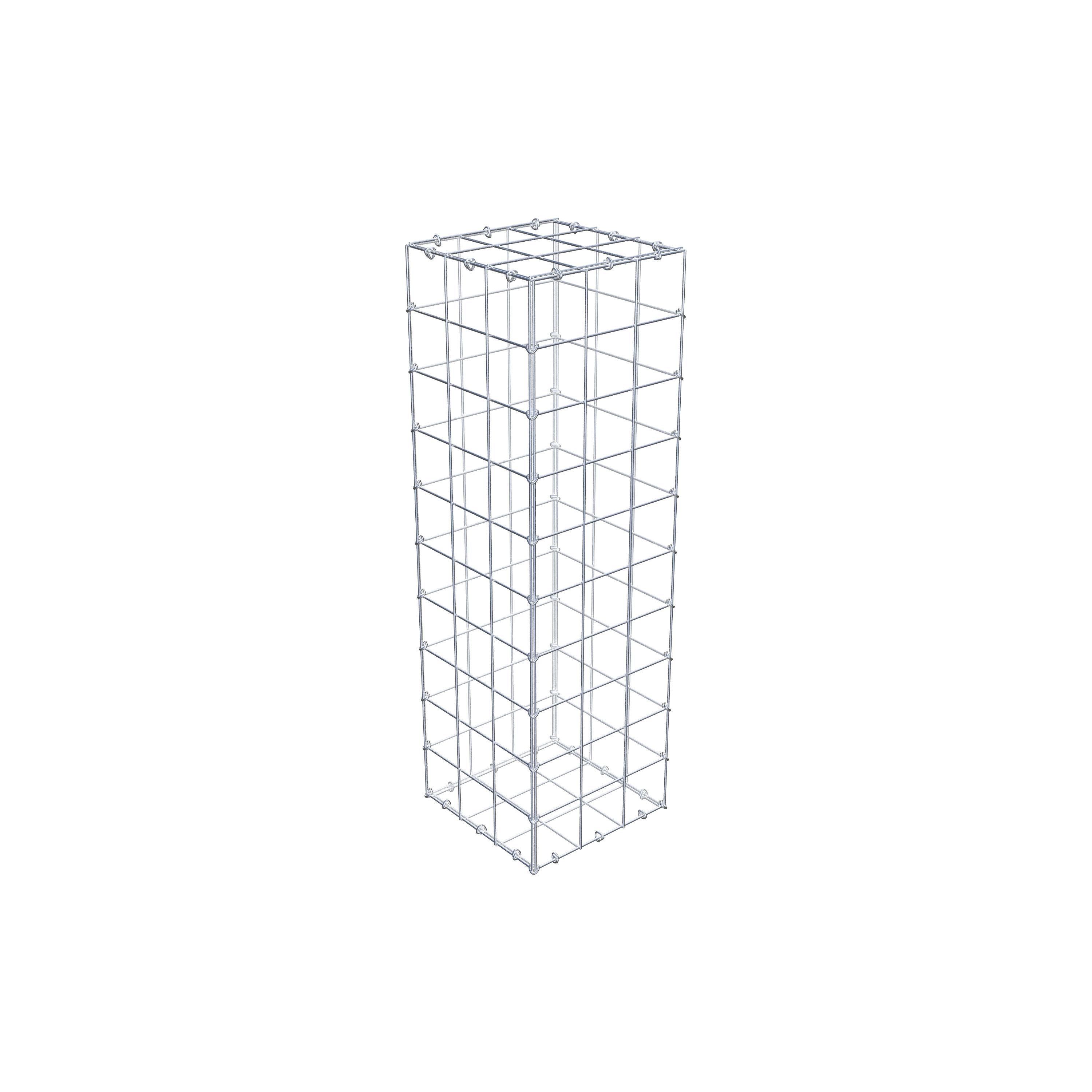 Gabbione 100 cm x 30 cm x 30 cm (L x H x P), maglia 10 cm x 10 cm, anello a C